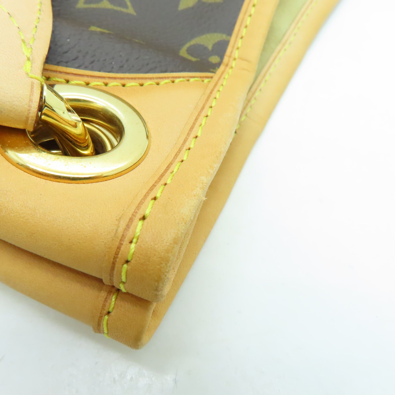 LOUIS VUITTON Monogram Galliera PM金扣肩背袋啡色