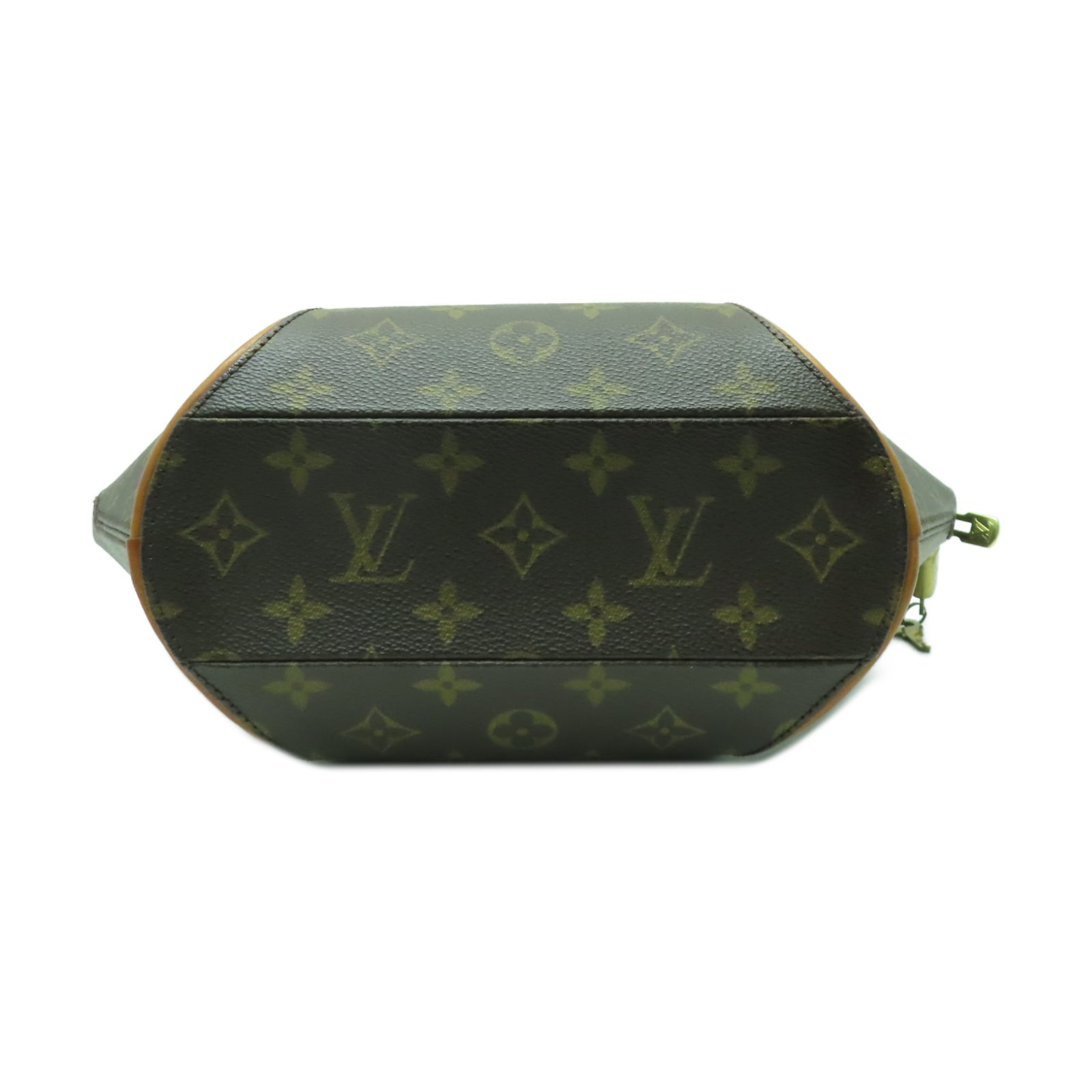 LOUIS VUITTON Monogram Elipse PM金扣手挽袋啡色
