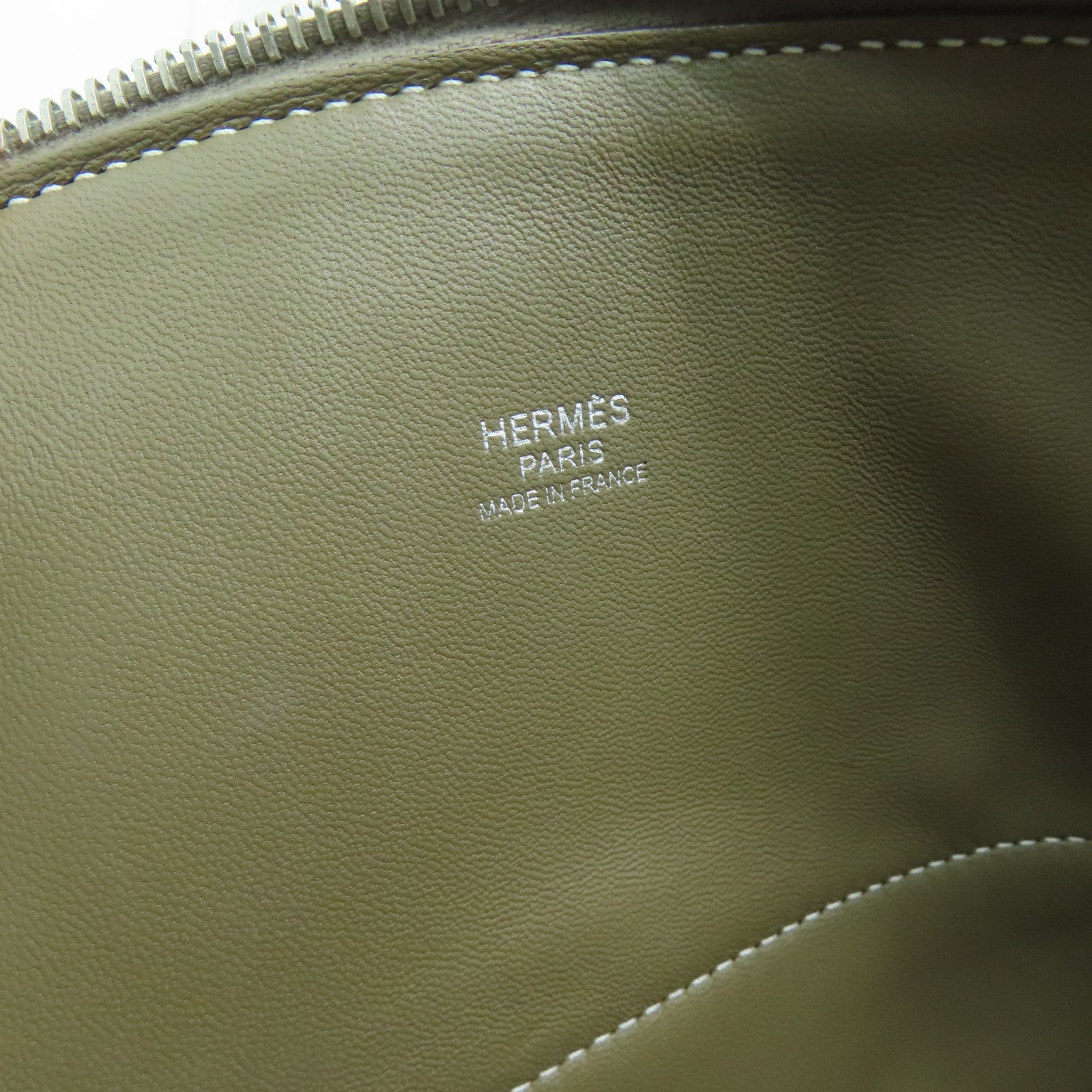 HERMES Togo皮革Bolide 31銀扣手挽肩背兩用袋Etoupe/啡色