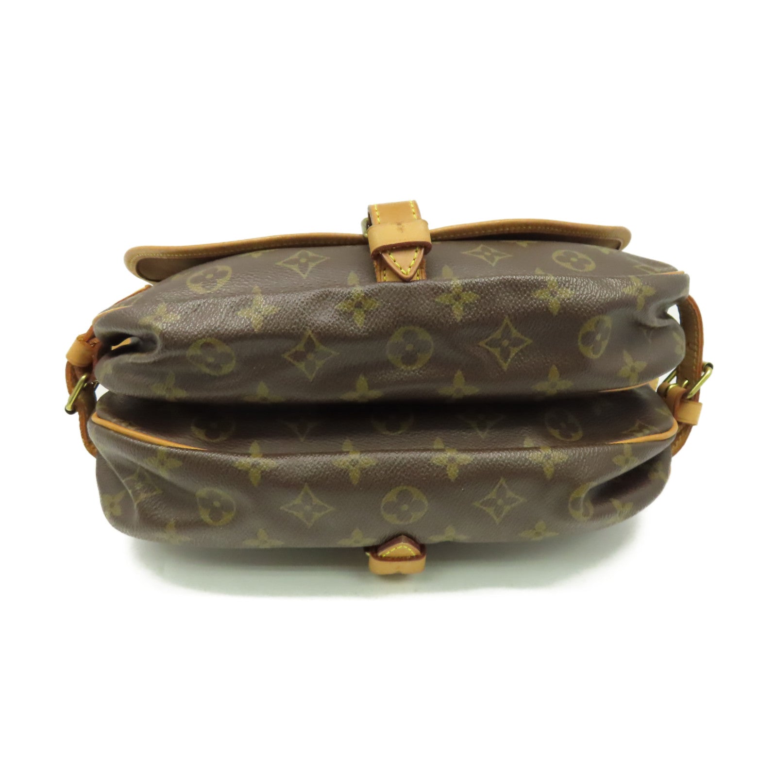LOUIS VUITTON Monogram Saumur 30 Shoulder Bag金扣肩背袋啡色