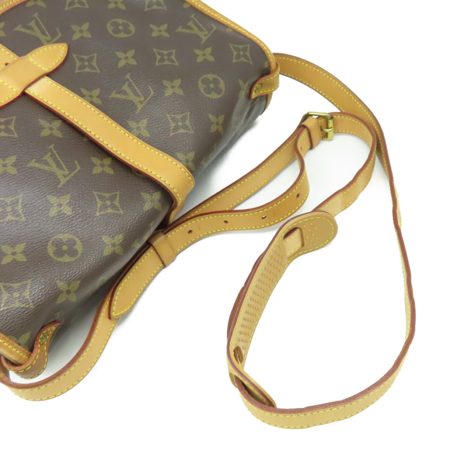 LOUIS VUITTON Monogram Saumur 30 Shoulder Bag金扣肩背袋啡色