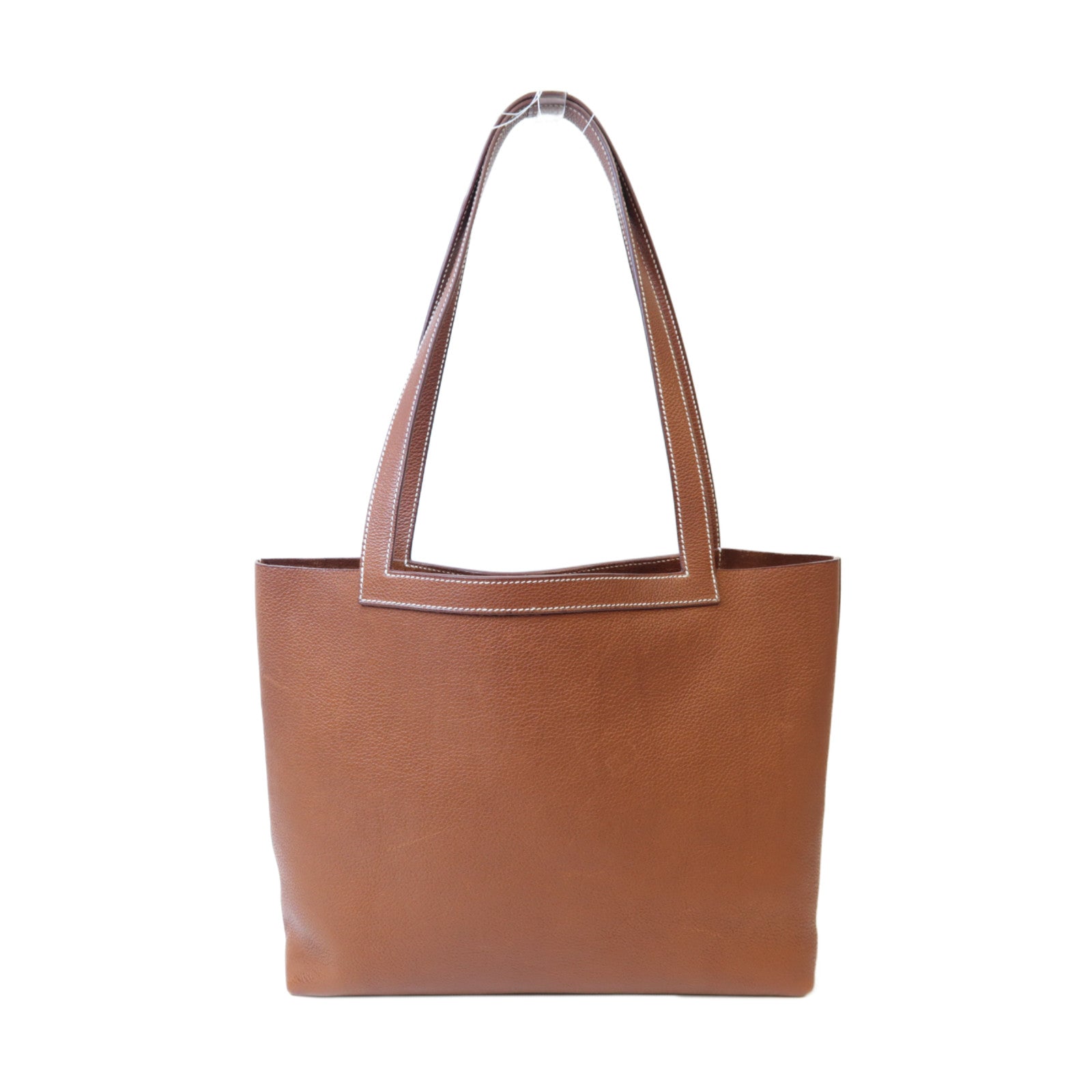 HERMES Barenia皮革Cabasellier 31肩背袋浅褐色
