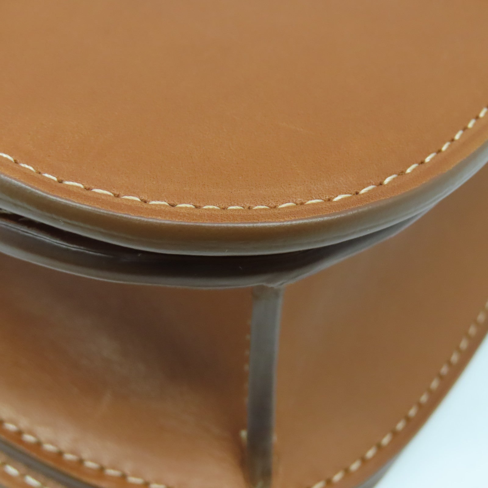 CELINE 牛皮皮革Shoulder Bag金扣肩背袋啡色