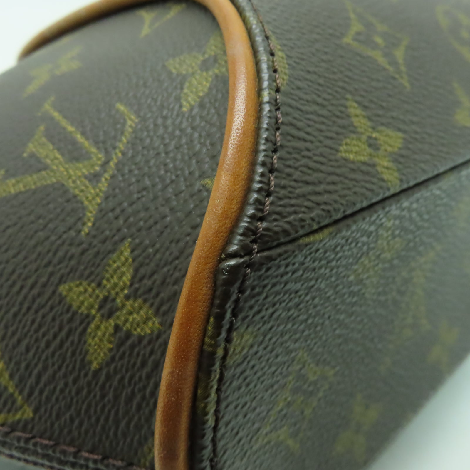 LOUIS VUITTON Monogram Elipse PM金扣手挽袋啡色