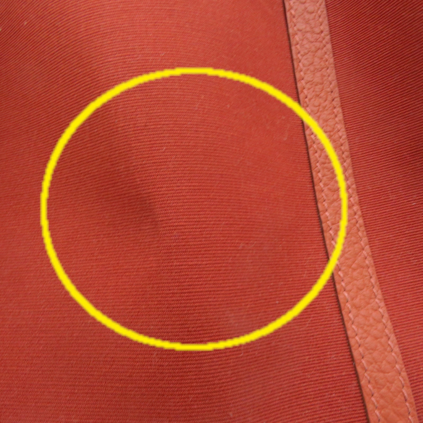 HERMES 帆布Garden Party TPM Tote Bag銀扣手挽袋橙紅色