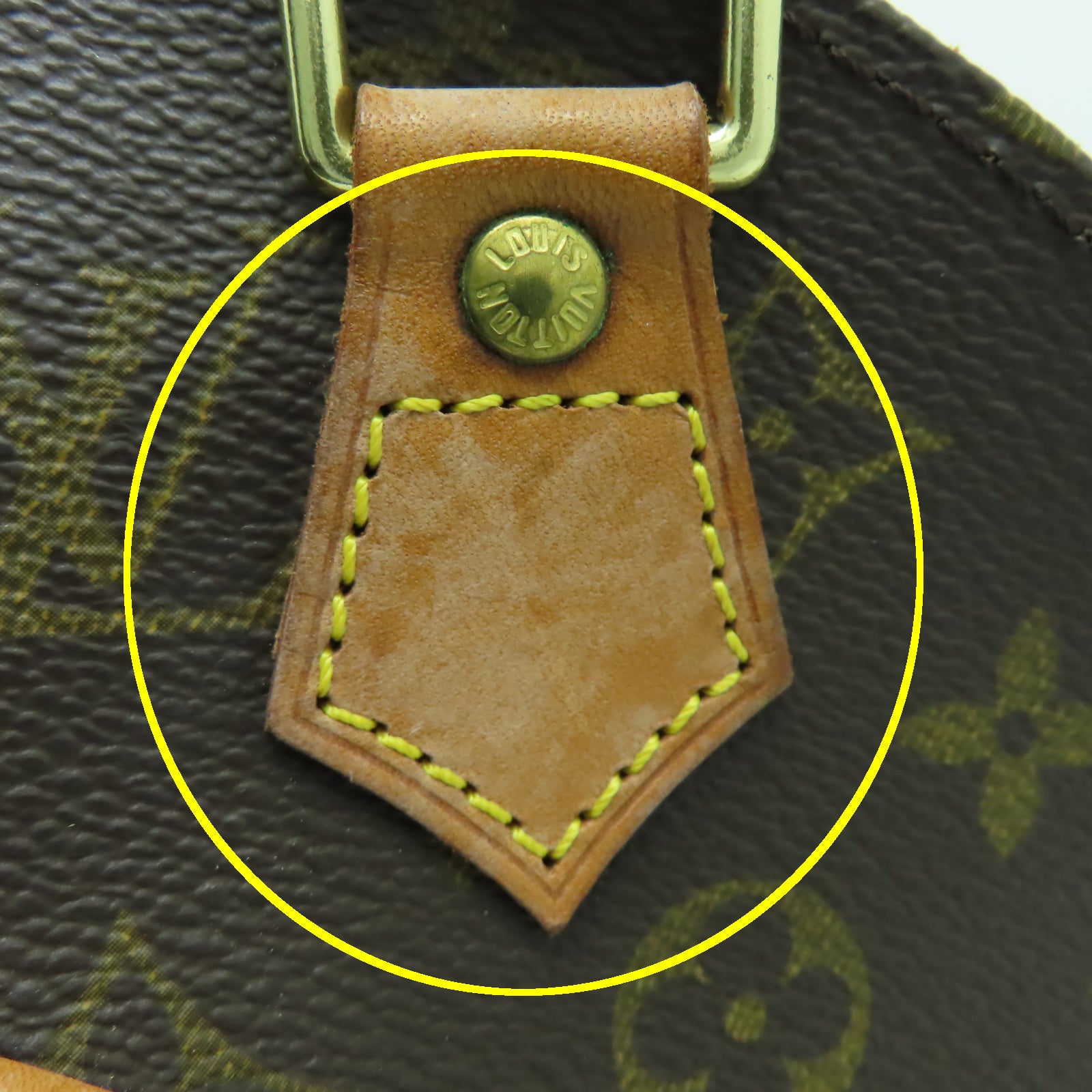 LOUIS VUITTON Monogram Elipse PM金扣手挽袋啡色