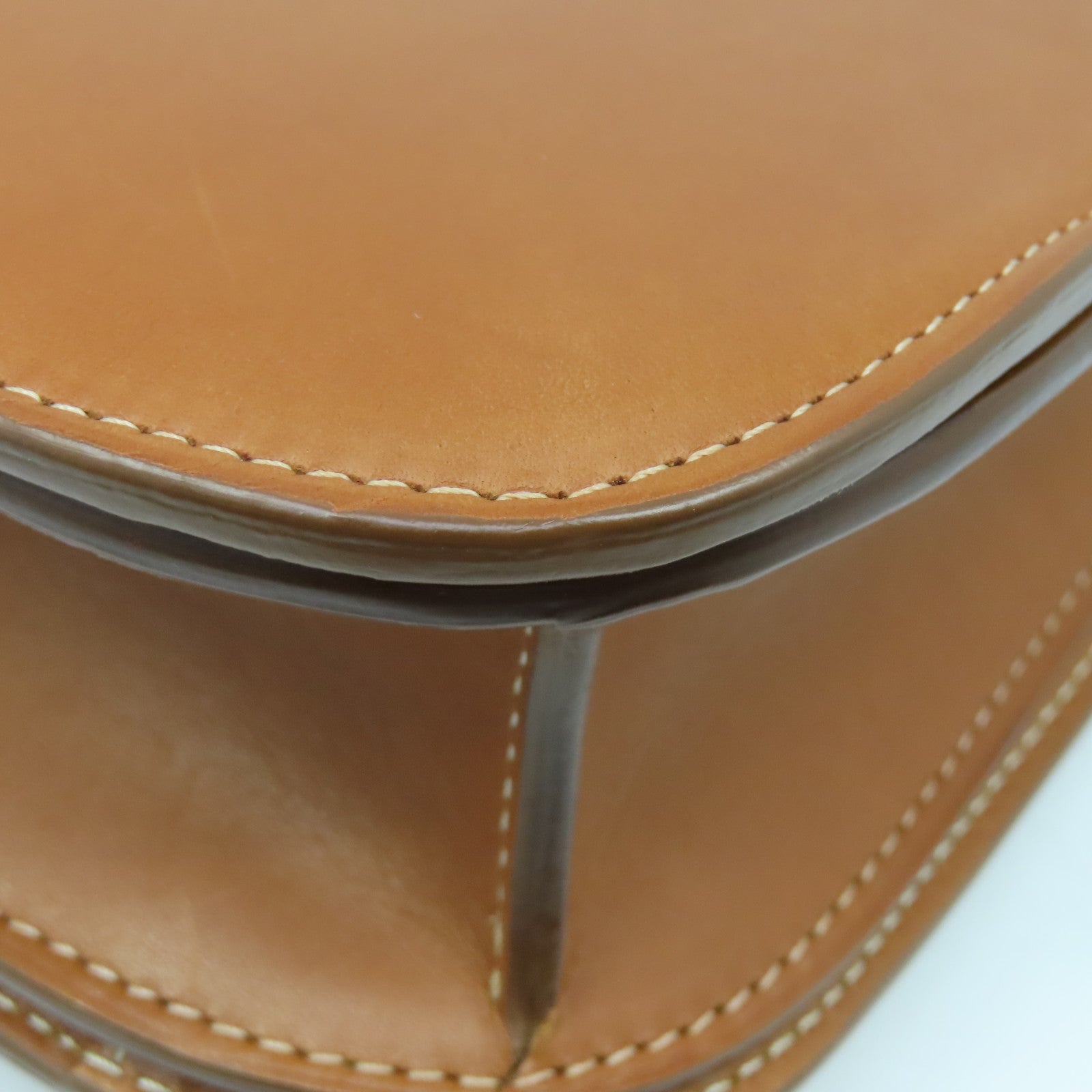 CELINE 牛皮皮革Shoulder Bag金扣肩背袋啡色