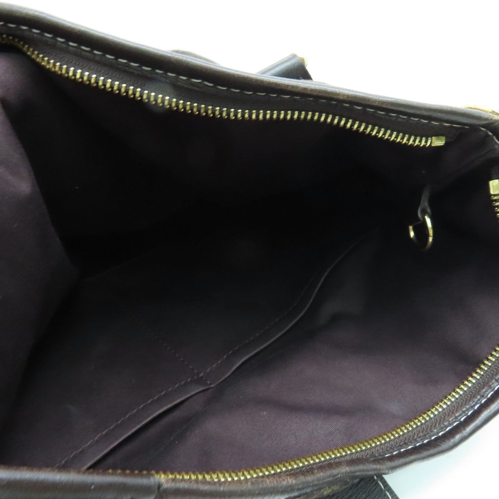 LOUIS VUITTON Monogram Mini Lin Shoulder Bag金扣肩背袋啡色