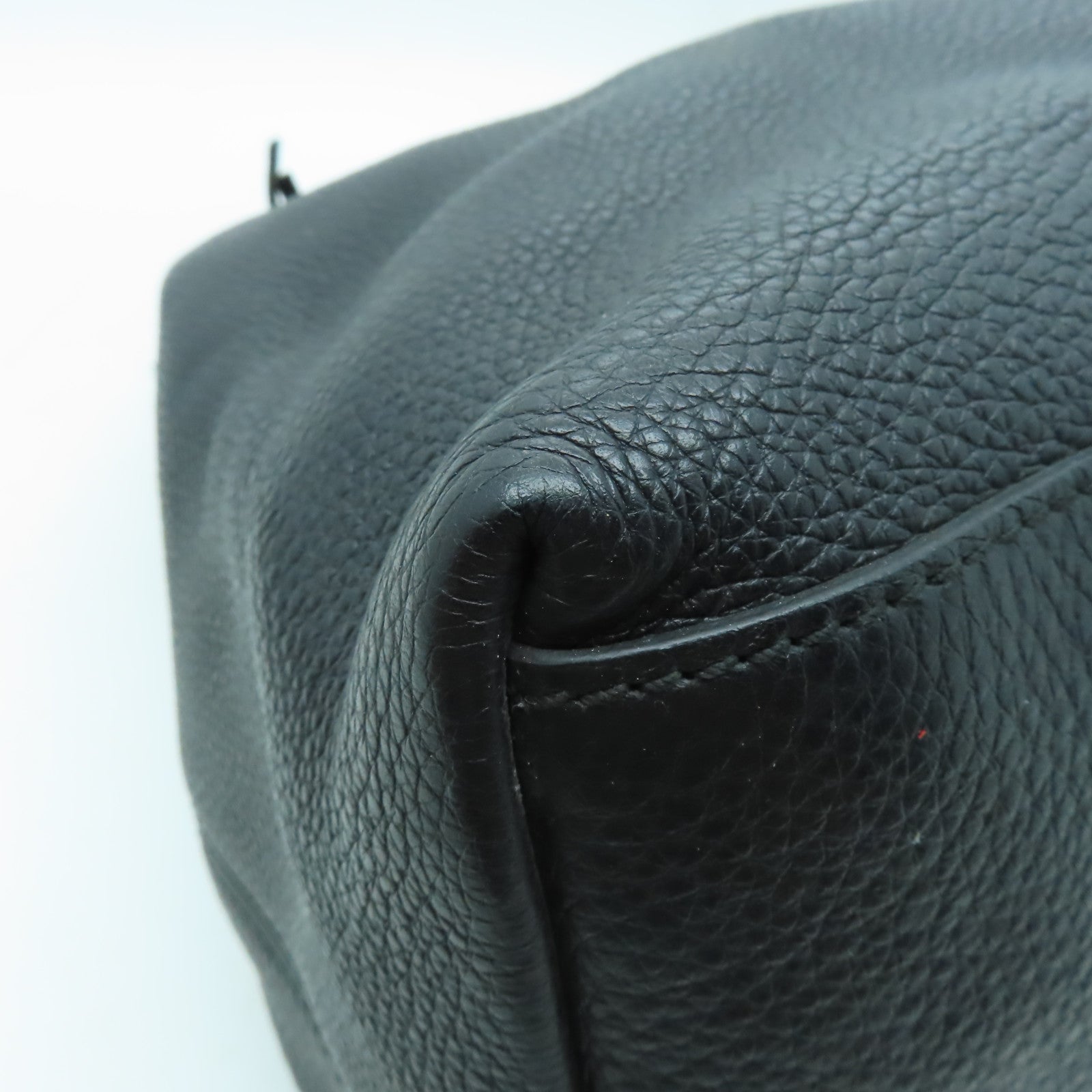 GUCCI 牛皮皮革Soho Chain Shoulder Bag金扣鏈帶肩背袋黑色