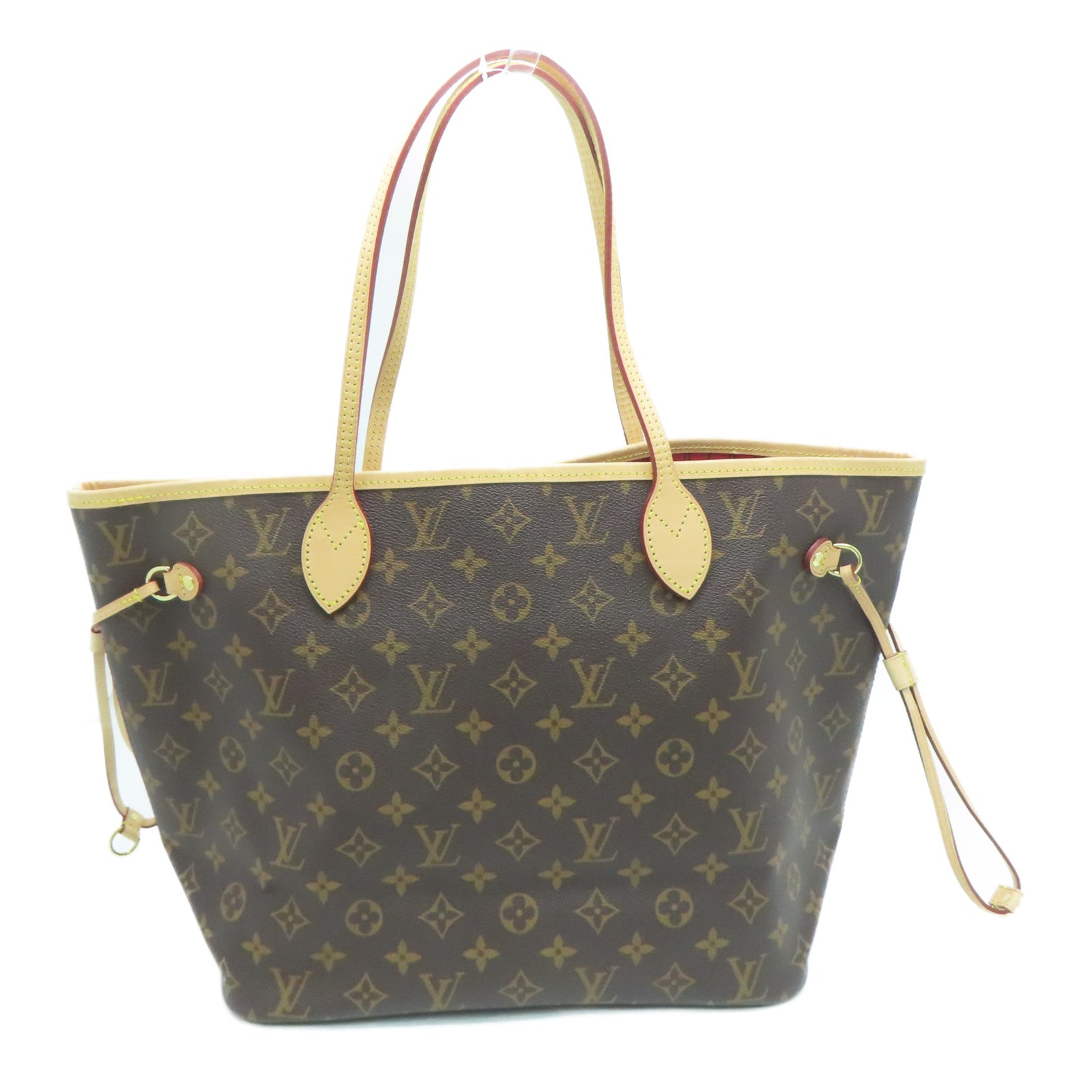 LOUIS VUITTON Monogram Neverfull MM金扣肩背袋/手挽袋