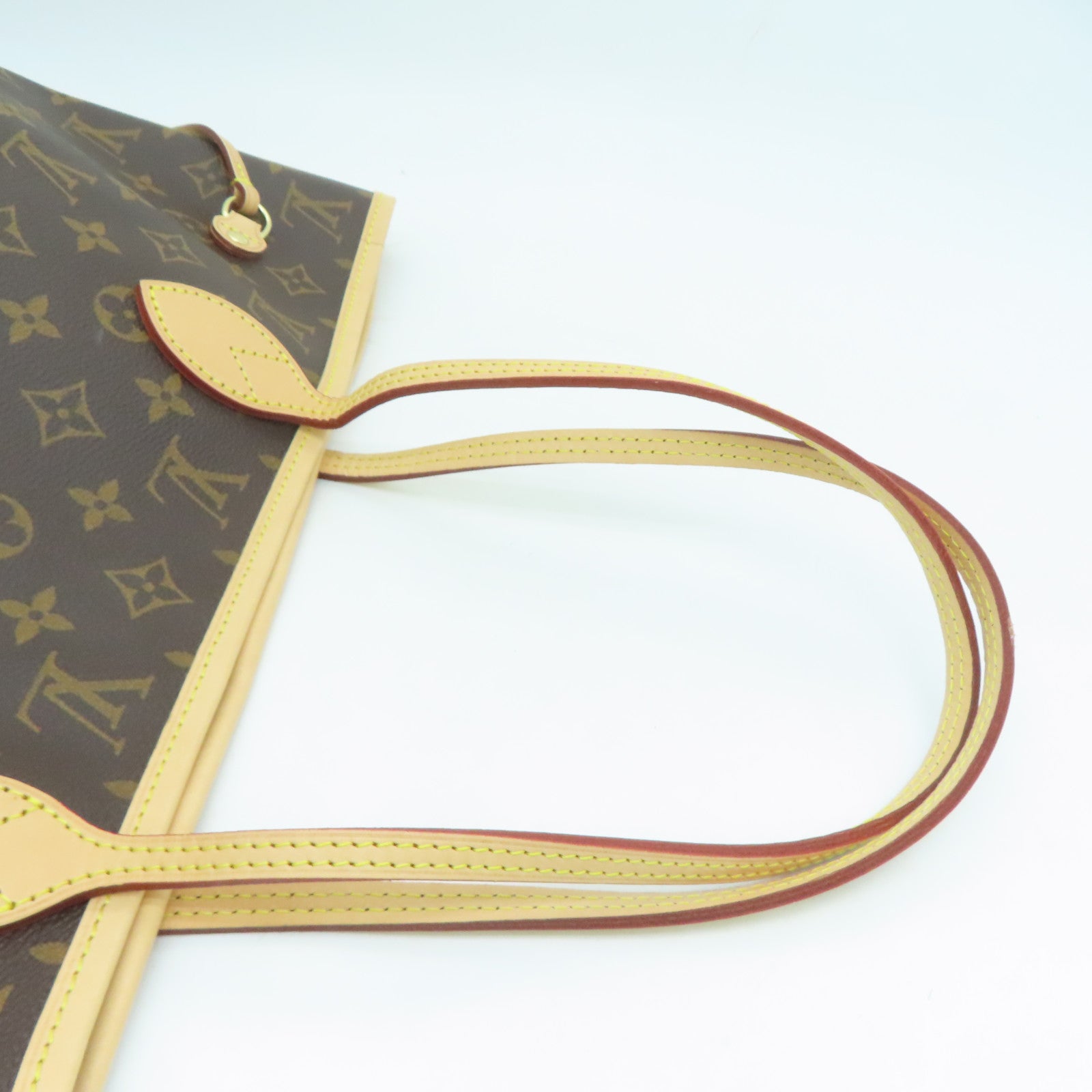 LOUIS VUITTON Monogram Neverfull MM金扣肩背袋/手挽袋