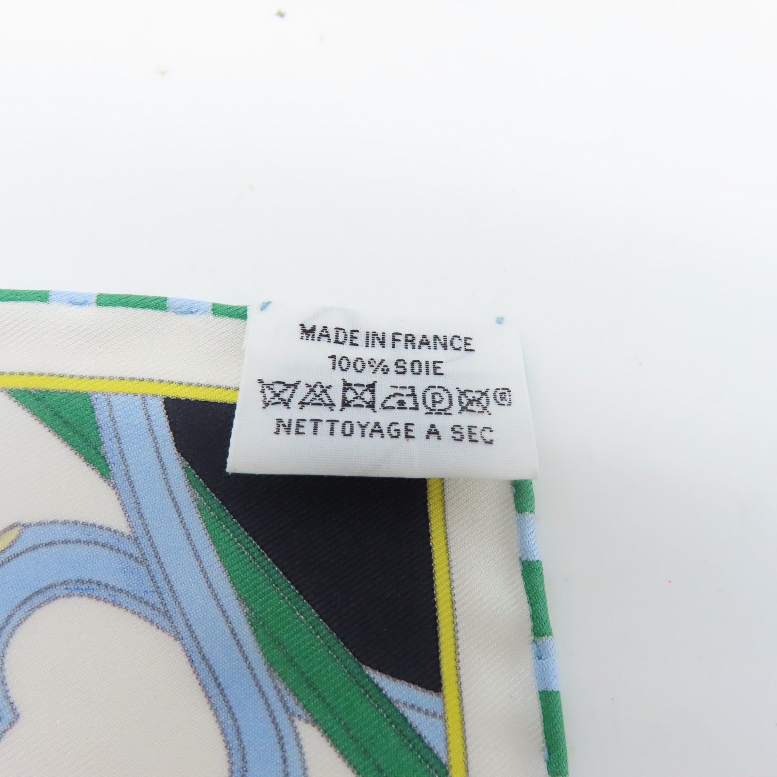 HERMES 丝质Scarf 45x45丝巾黑色/白色/绿色