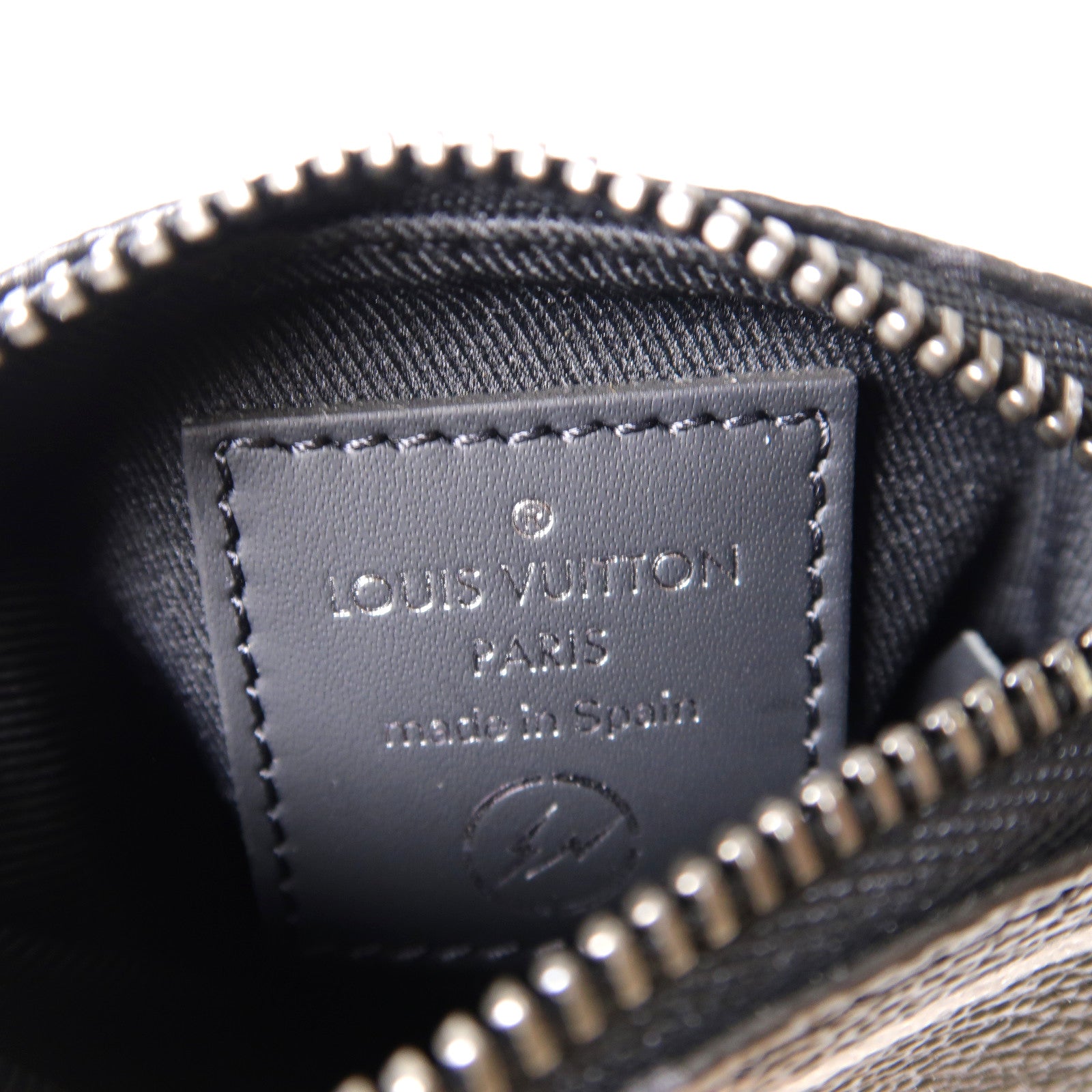 LOUIS VUITTON Monogram Eclipse LV x Fragment Small Purse零錢包黑色