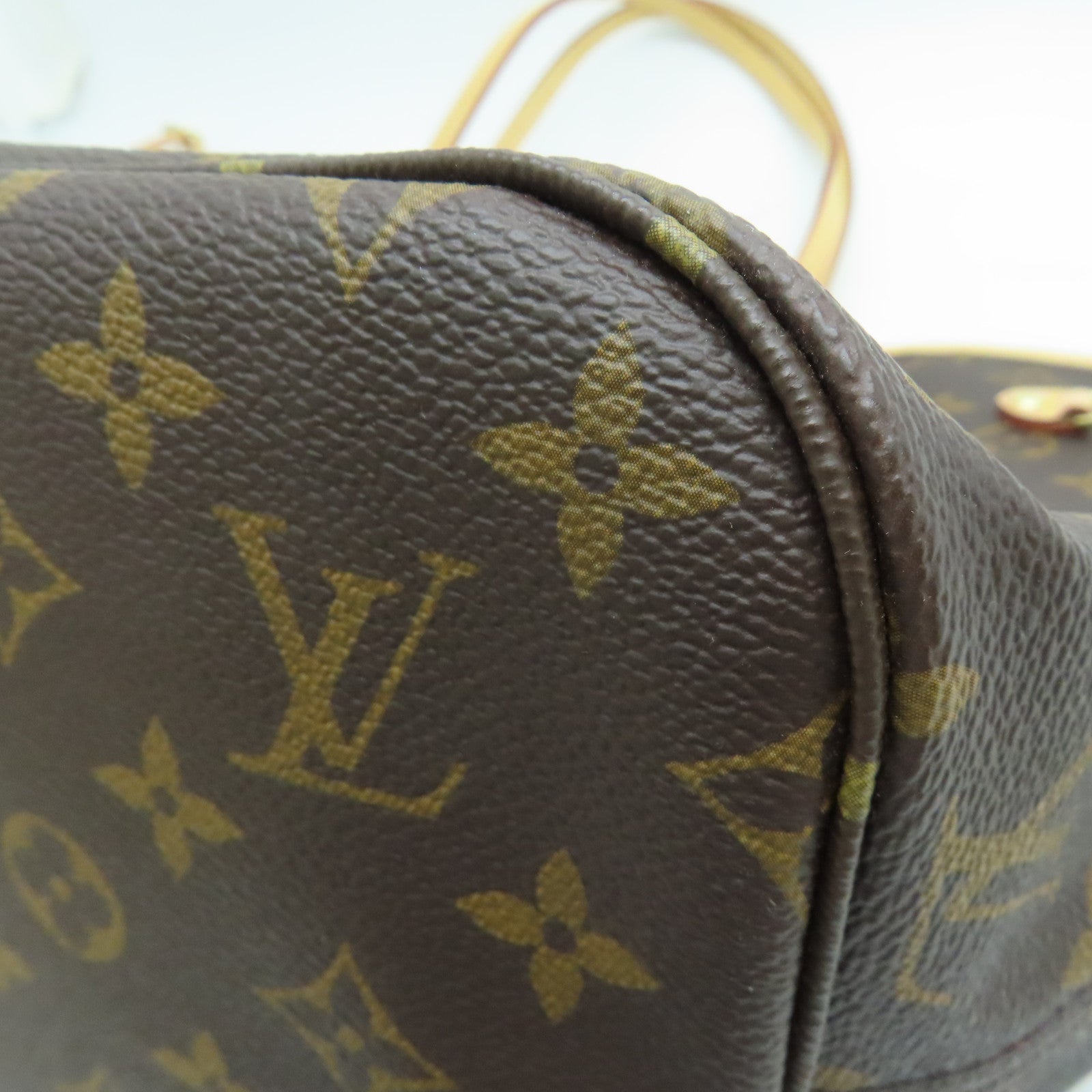 LOUIS VUITTON Monogram Neverfull MM金扣肩背袋/手挽袋