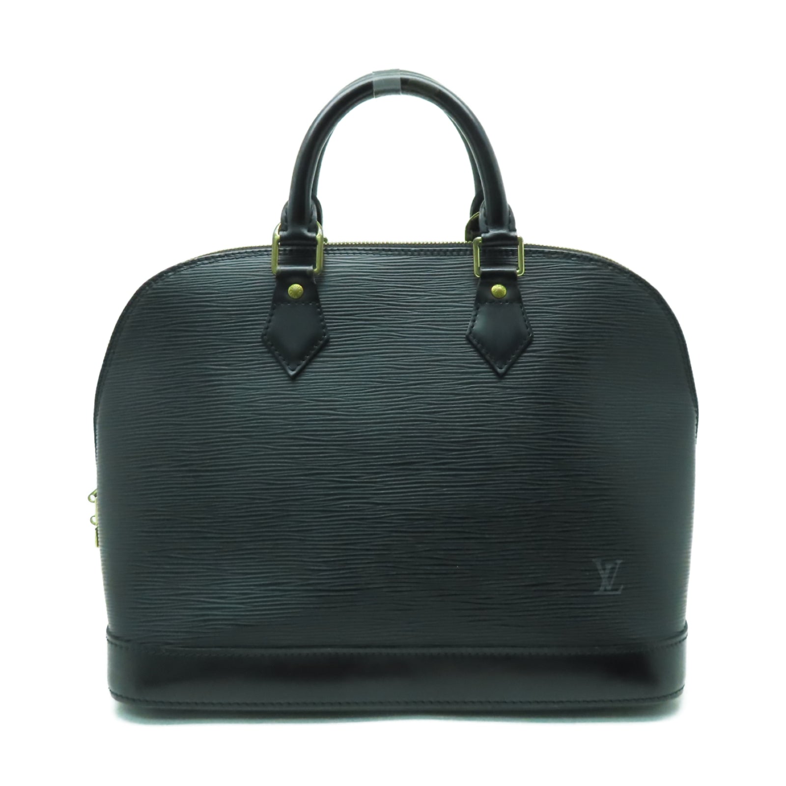 LOUIS VUITTON Epi Alma PM金扣手挽袋黑色