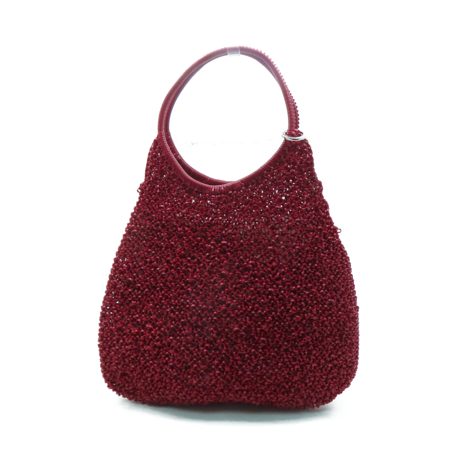 ANTEPRIMA PVC Wirebag銀扣手挽袋紅色