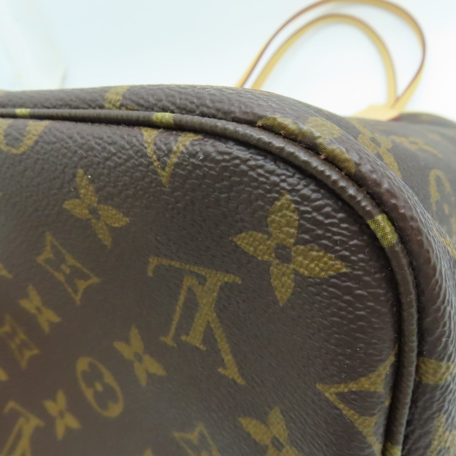 LOUIS VUITTON Monogram Neverfull MM金扣肩背袋/手挽袋