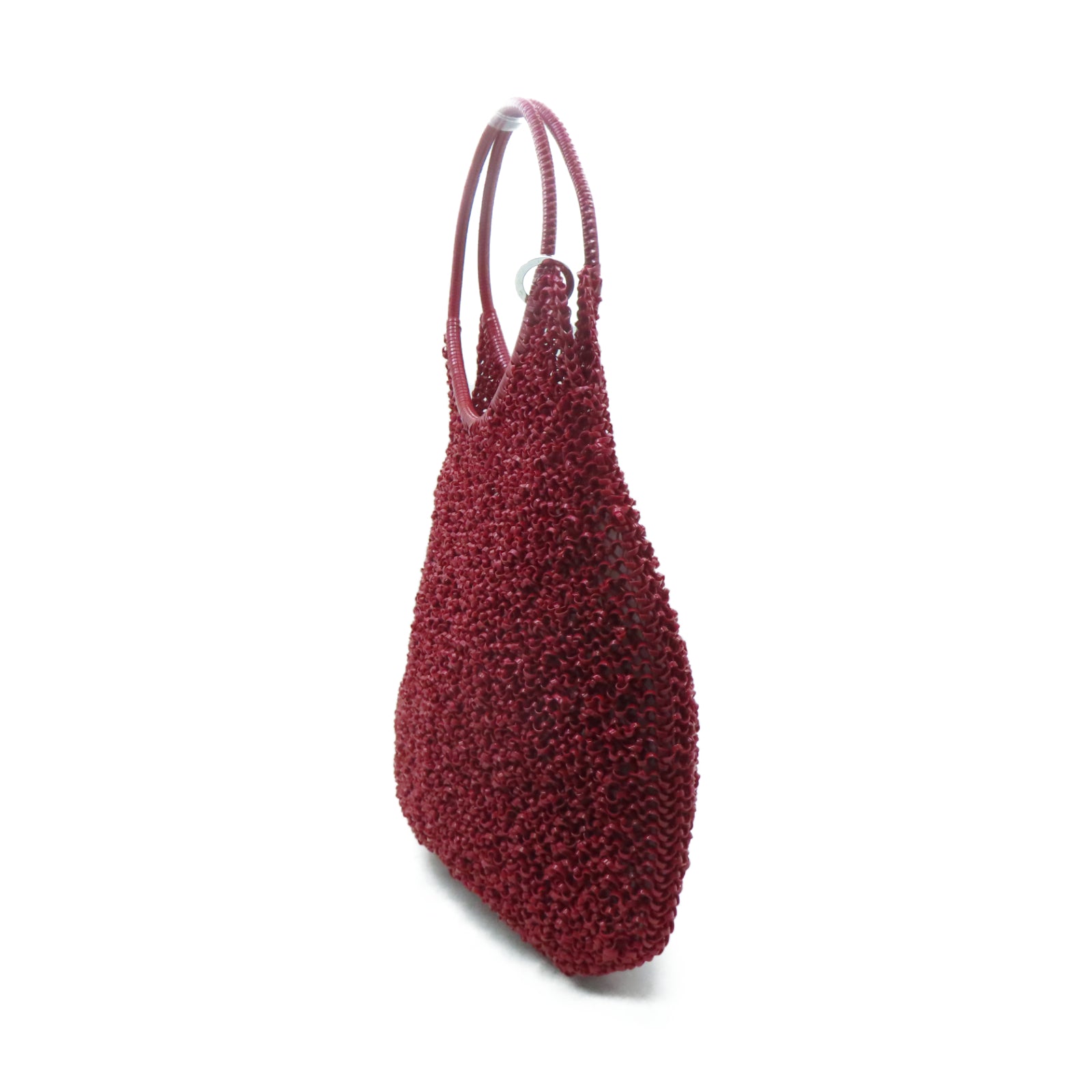 ANTEPRIMA PVC Wirebag銀扣手挽袋紅色