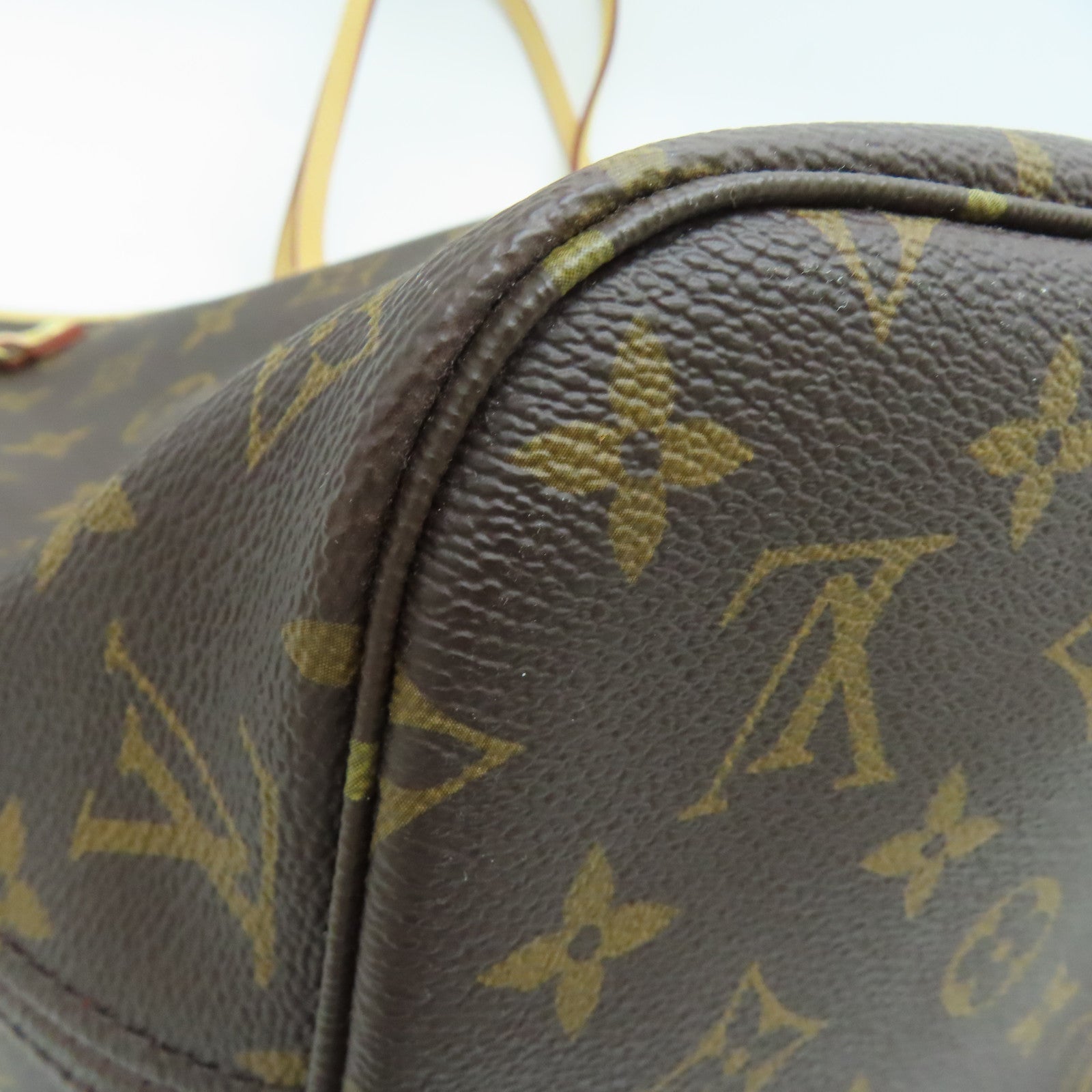 LOUIS VUITTON Monogram Neverfull MM金扣肩背袋/手挽袋