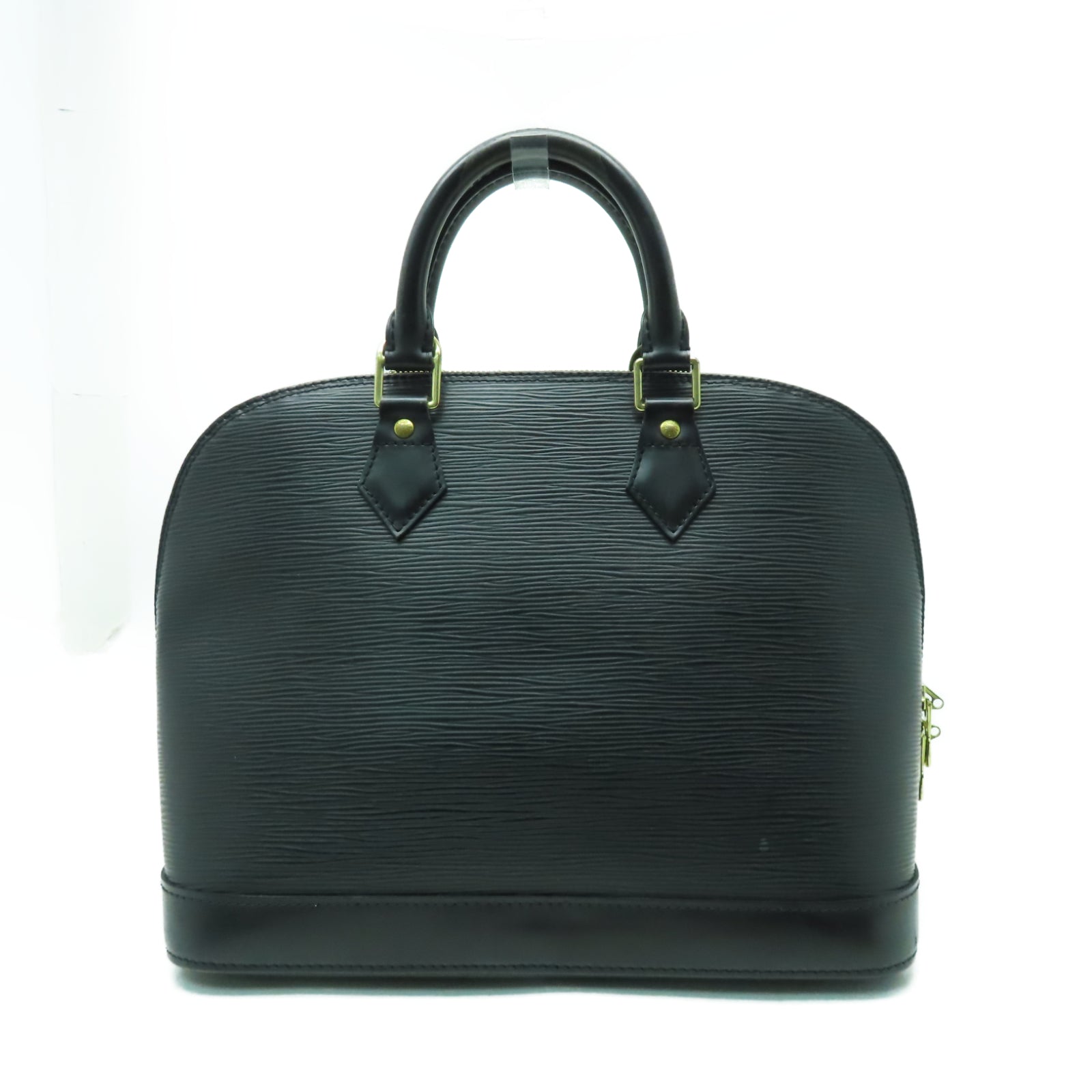 LOUIS VUITTON Epi Alma PM金扣手挽袋黑色