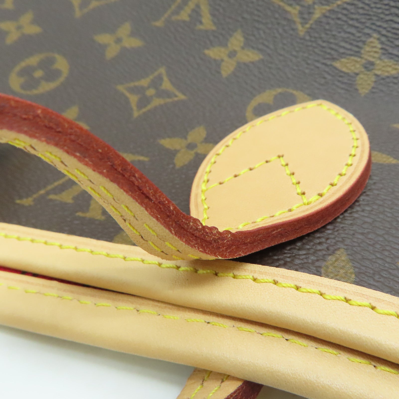 LOUIS VUITTON Monogram Neverfull MM金扣肩背袋/手挽袋