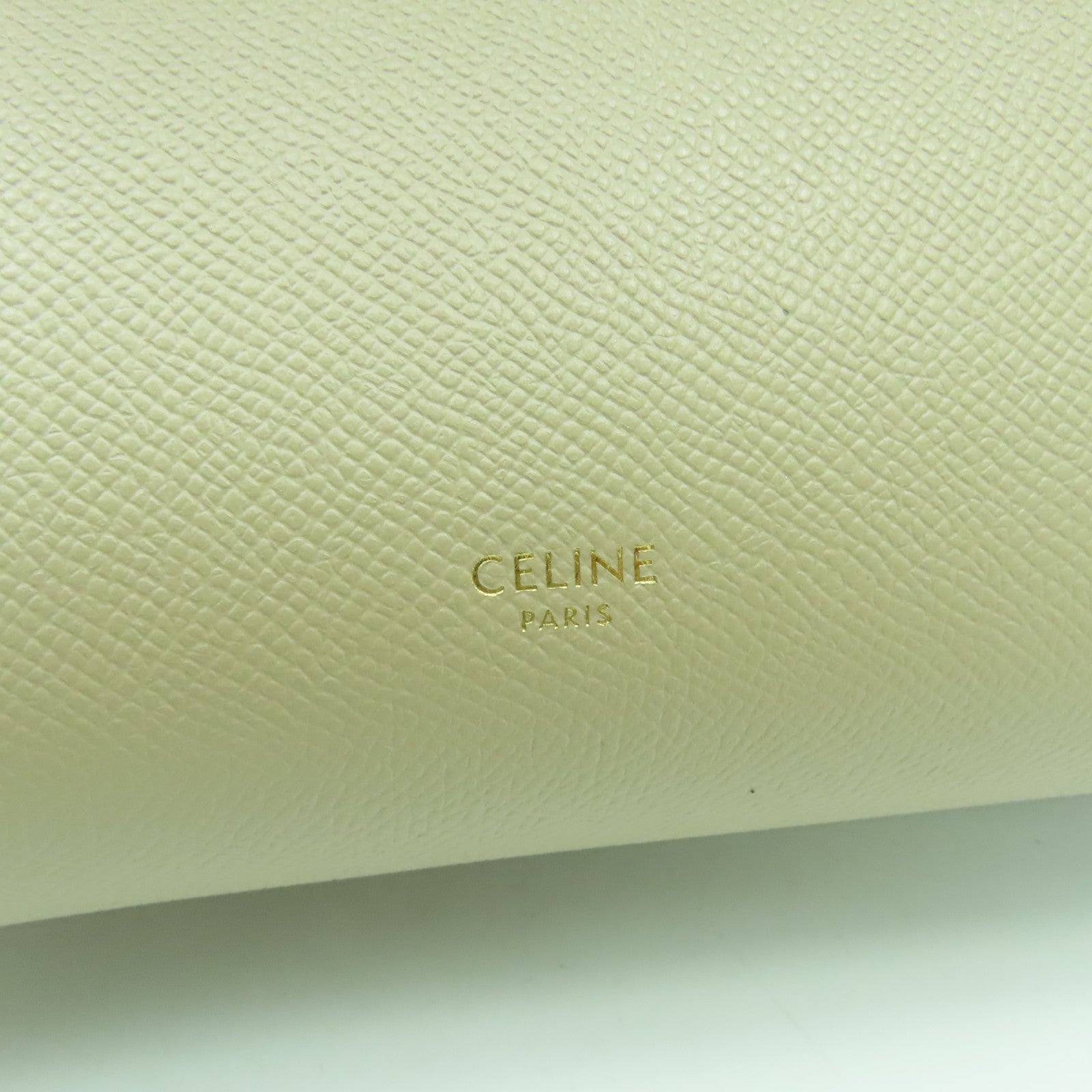CELINE 牛皮皮革Belt Bag金扣手挽肩背兩用袋米色