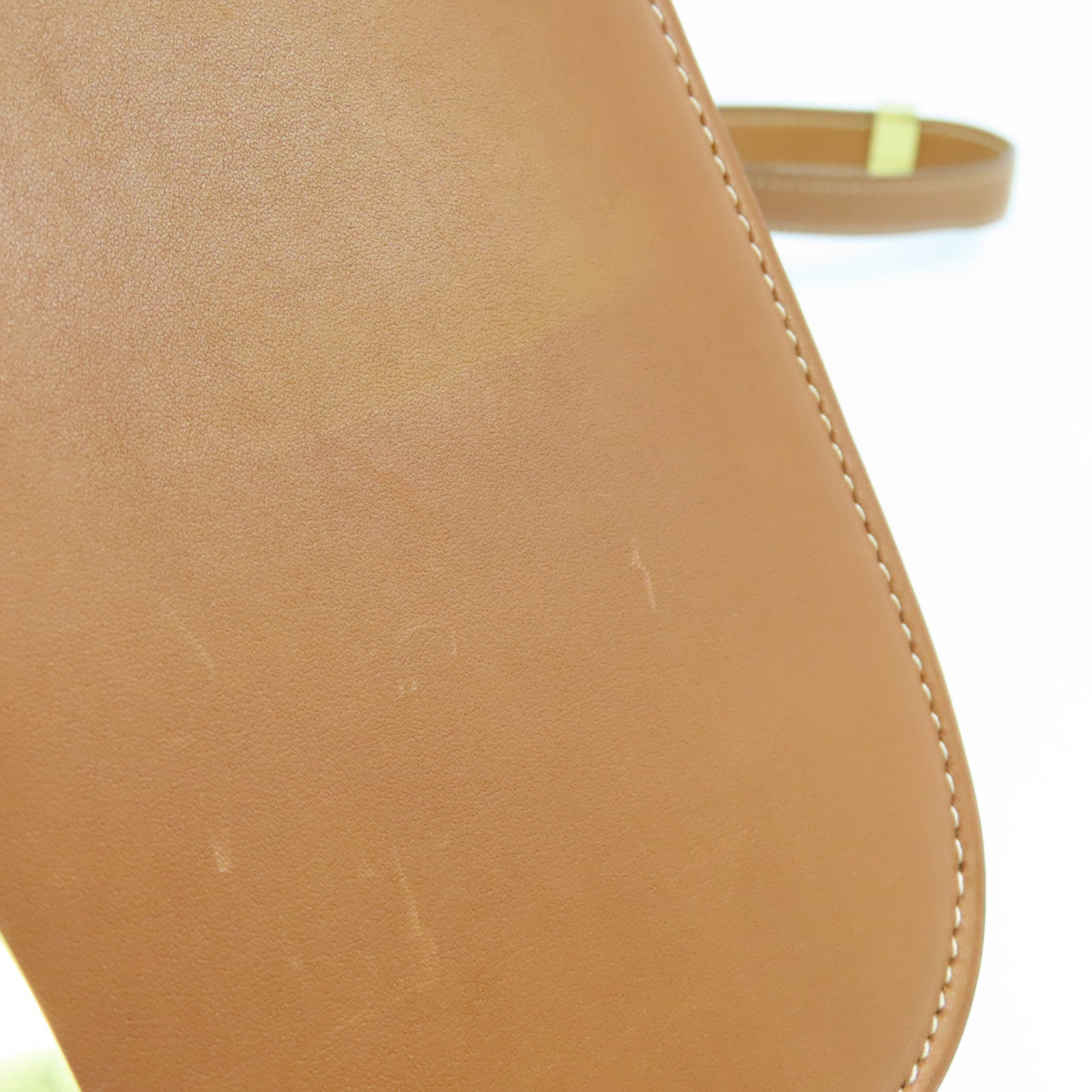 CELINE 牛皮皮革Shoulder Bag金扣肩背袋啡色