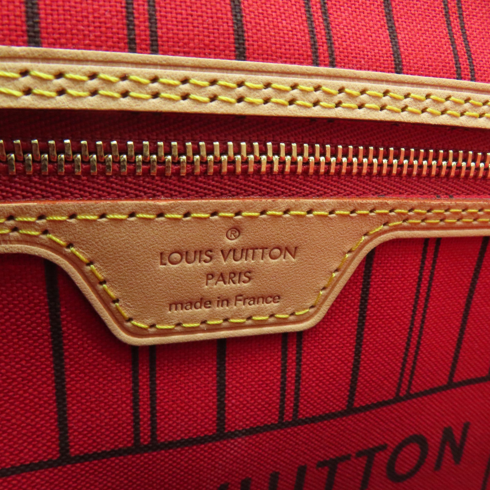 LOUIS VUITTON Monogram Neverfull MM金扣肩背袋/手挽袋