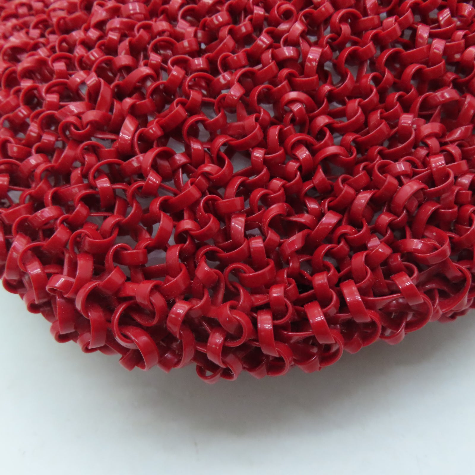 ANTEPRIMA PVC Wirebag銀扣手挽袋紅色
