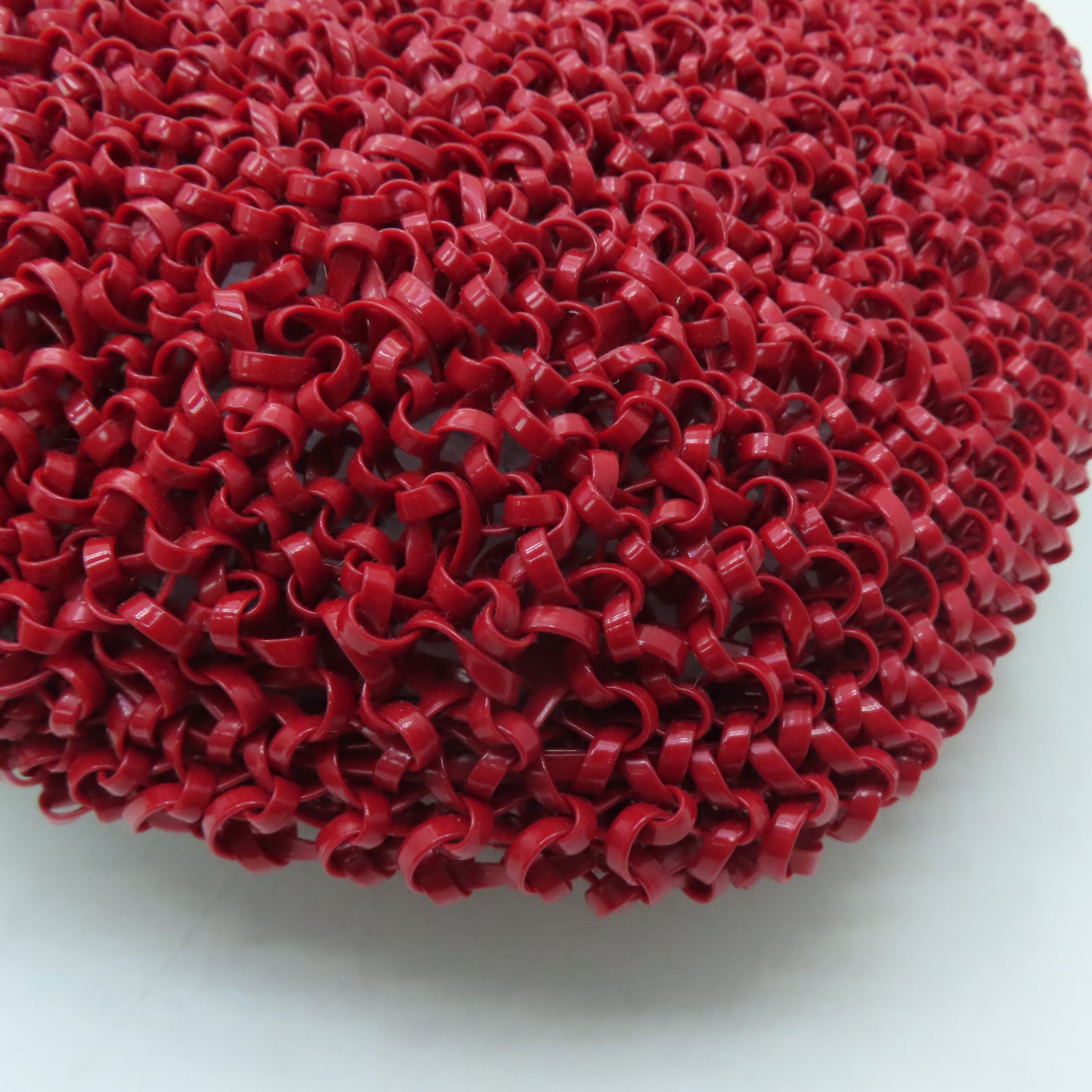 ANTEPRIMA PVC Wirebag銀扣手挽袋紅色