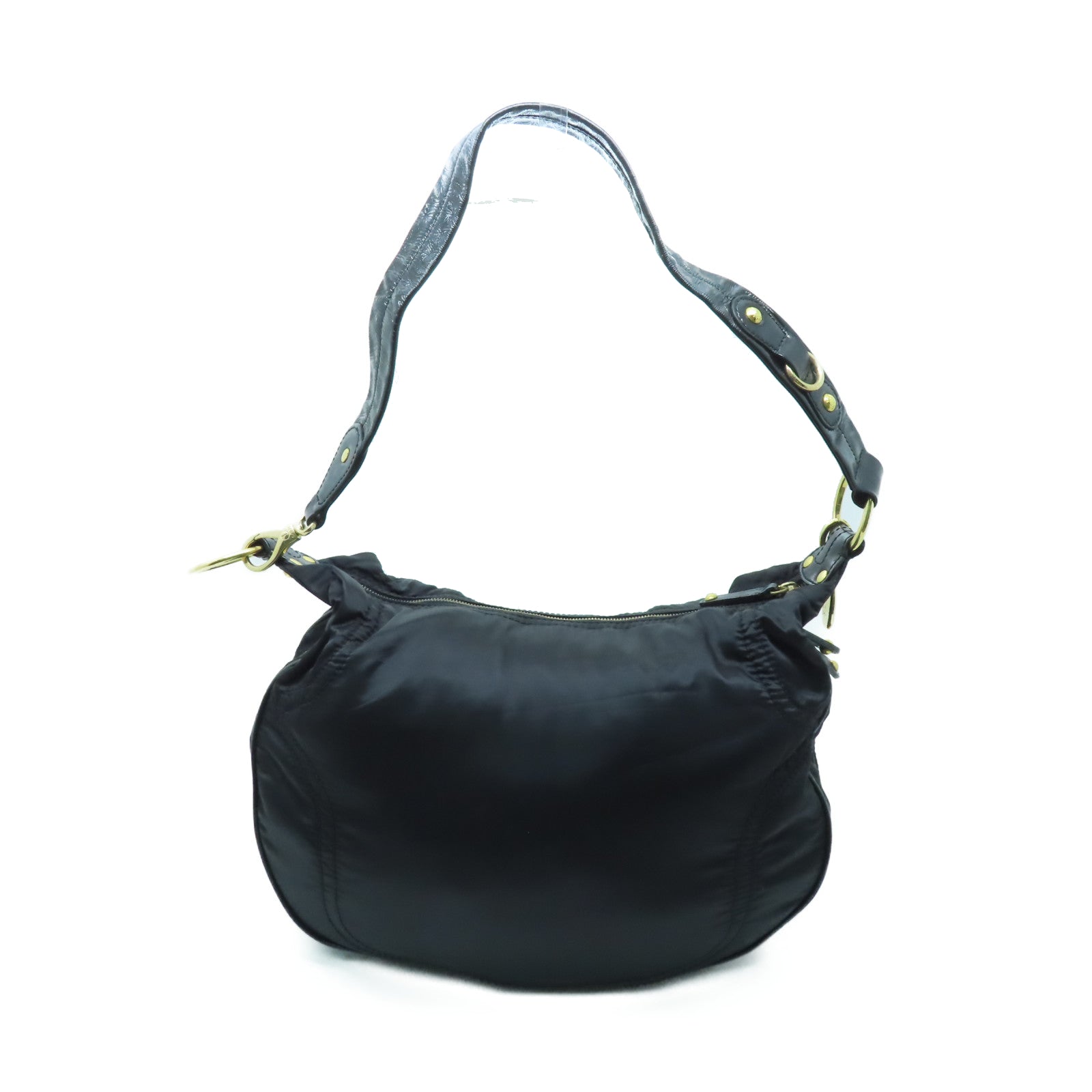 TOD’S 尼龍Shoulder Bag金扣肩背袋黑色