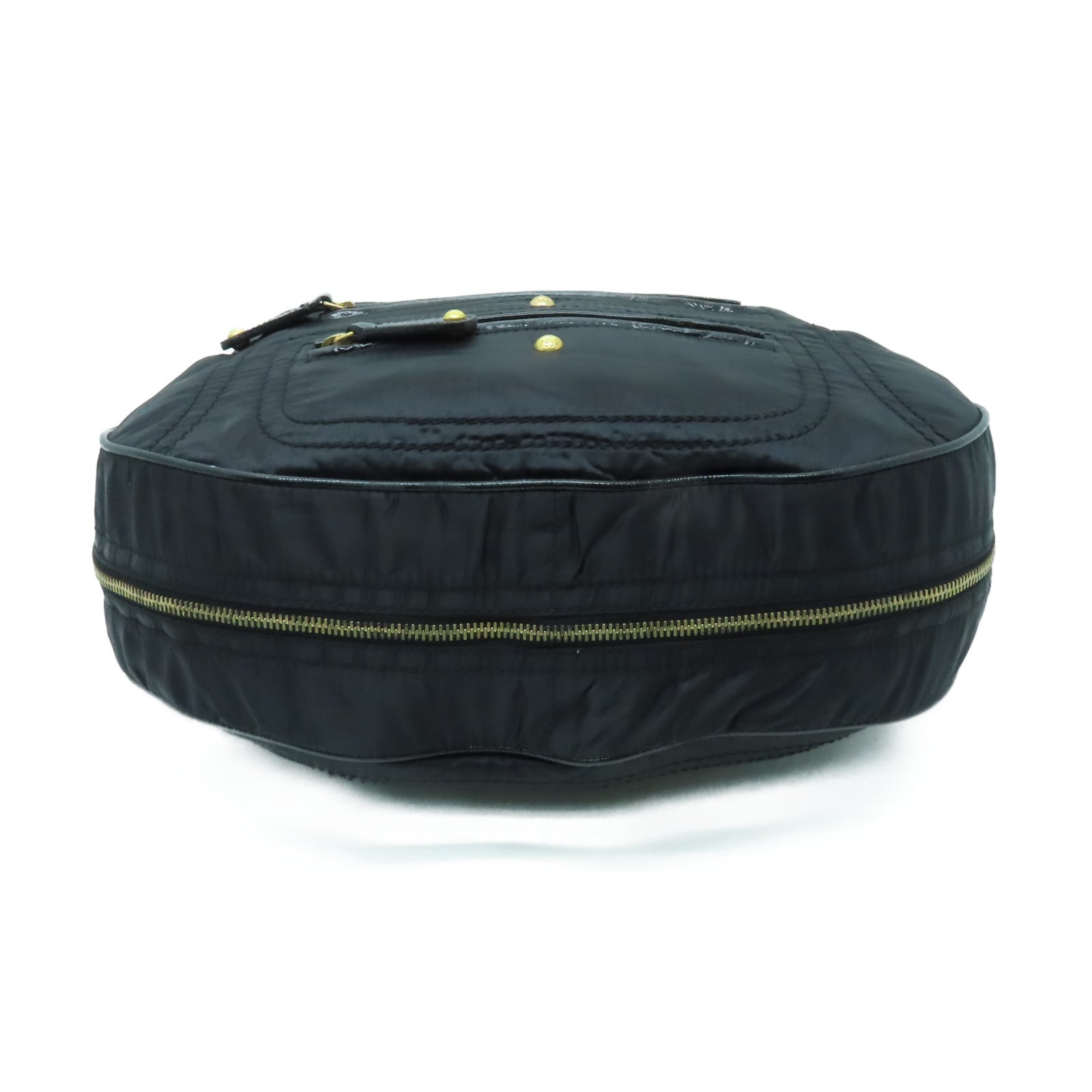 TOD’S 尼龍Shoulder Bag金扣肩背袋黑色
