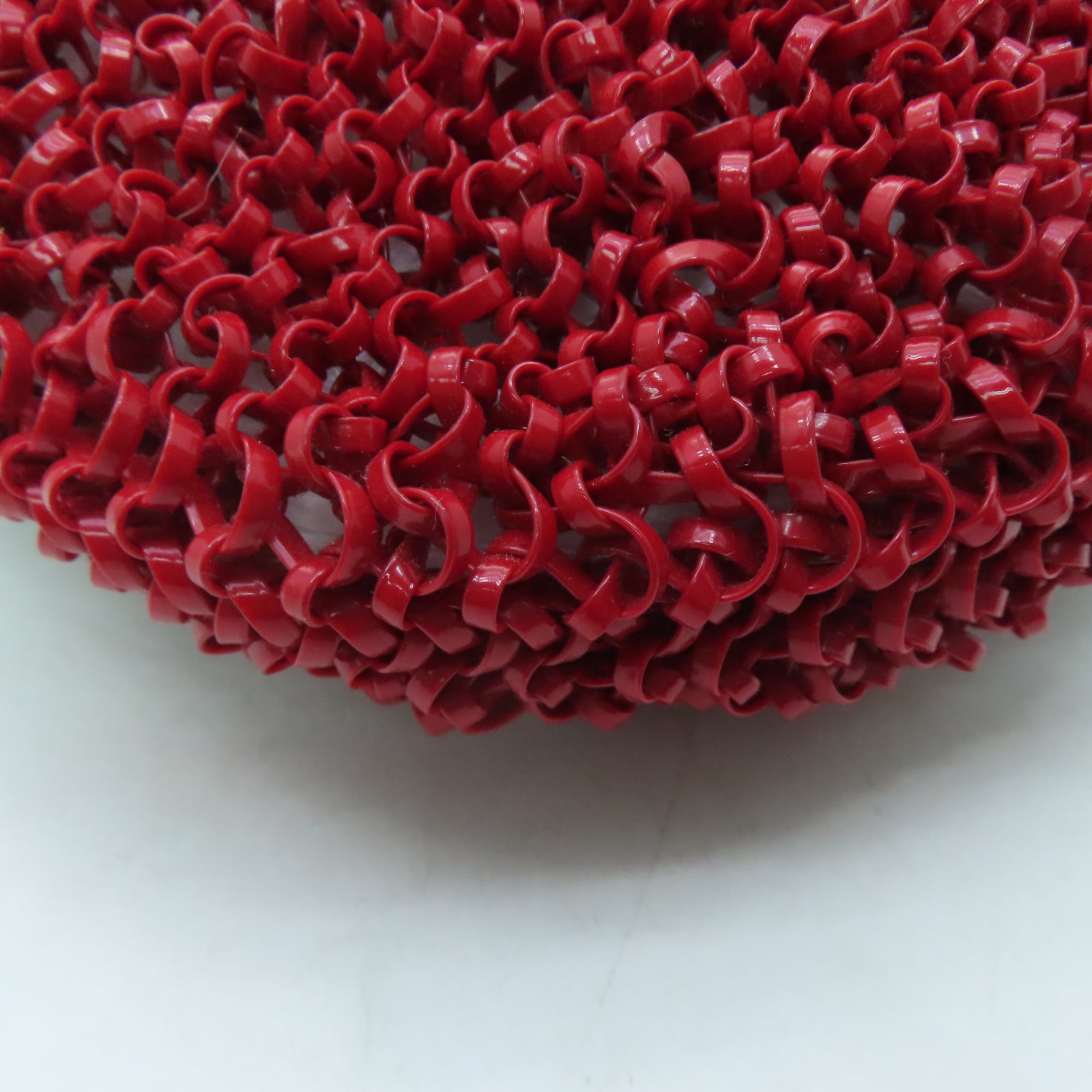 ANTEPRIMA PVC Wirebag銀扣手挽袋紅色