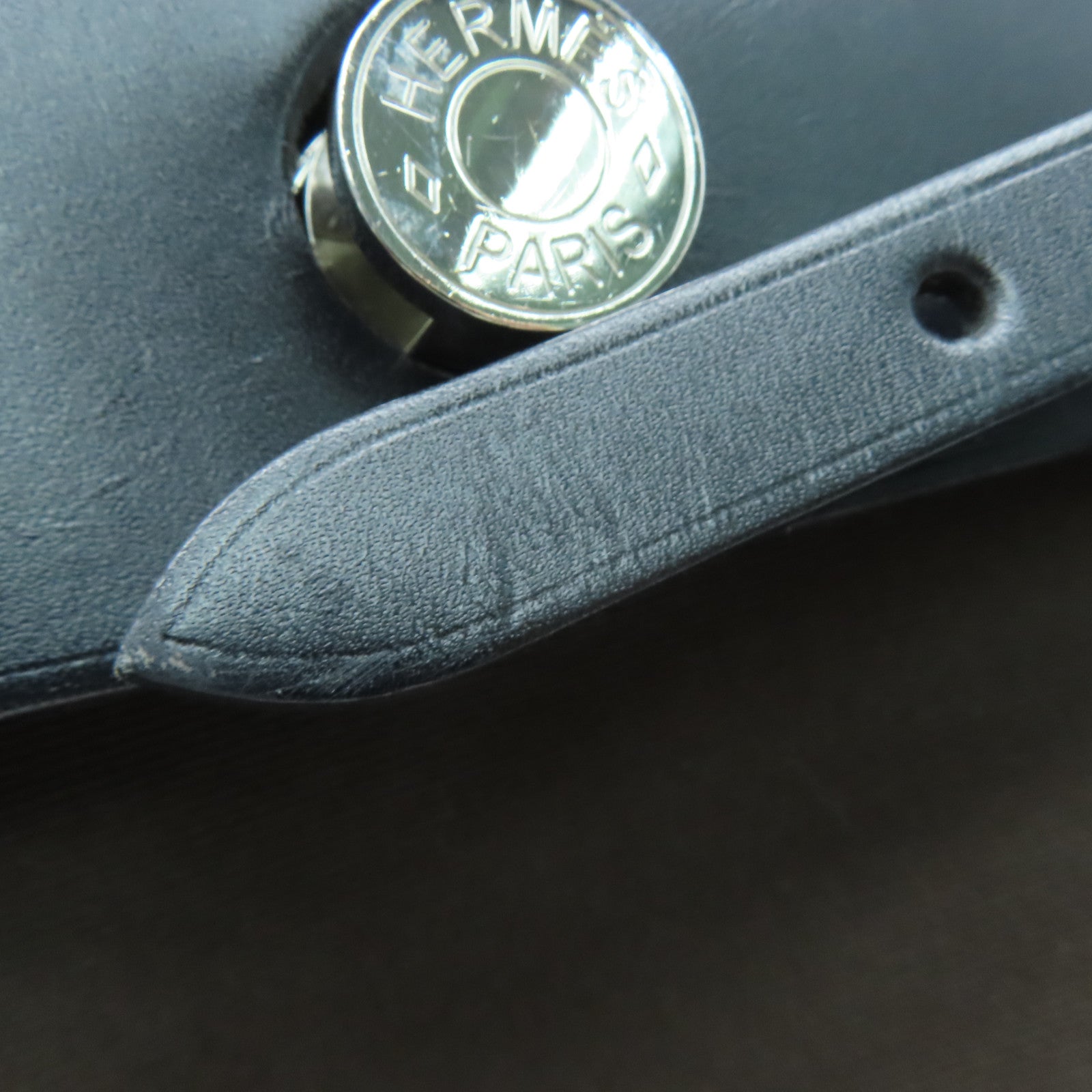 HERMES 【激減優惠】帆布Herbag 31銀扣手挽肩背兩用袋Ebene/Noir黑色/啡色