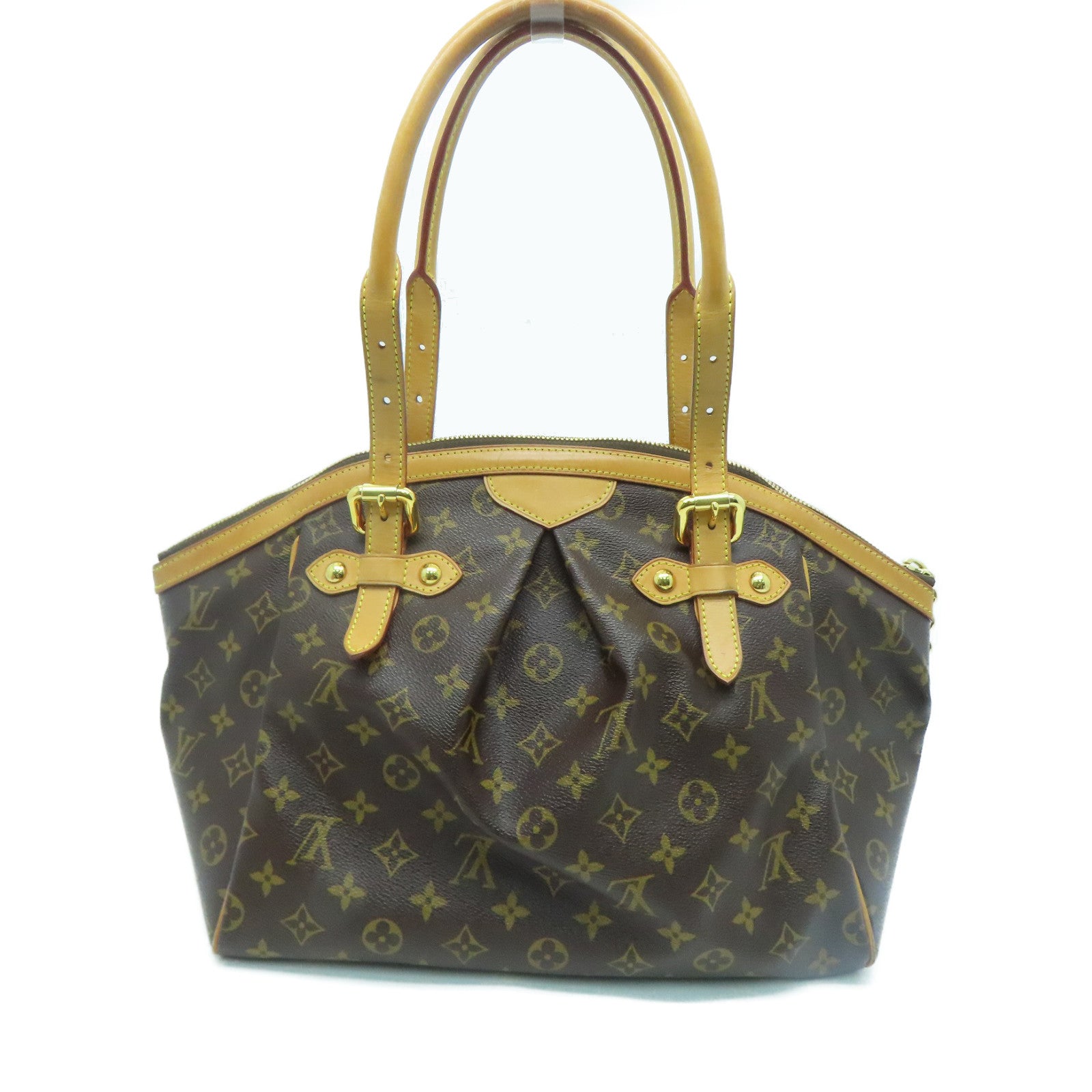LOUIS VUITTON Monogram Tivoli GM金扣手挽袋啡色