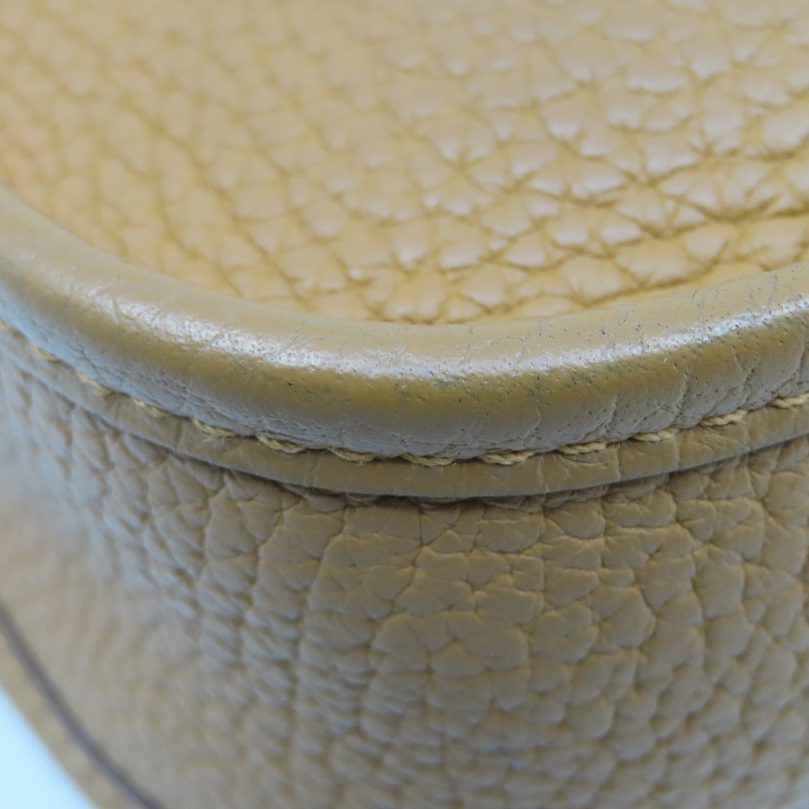 HERMES Clemence皮革Evelyne TPM银扣肩背袋Camel啡色