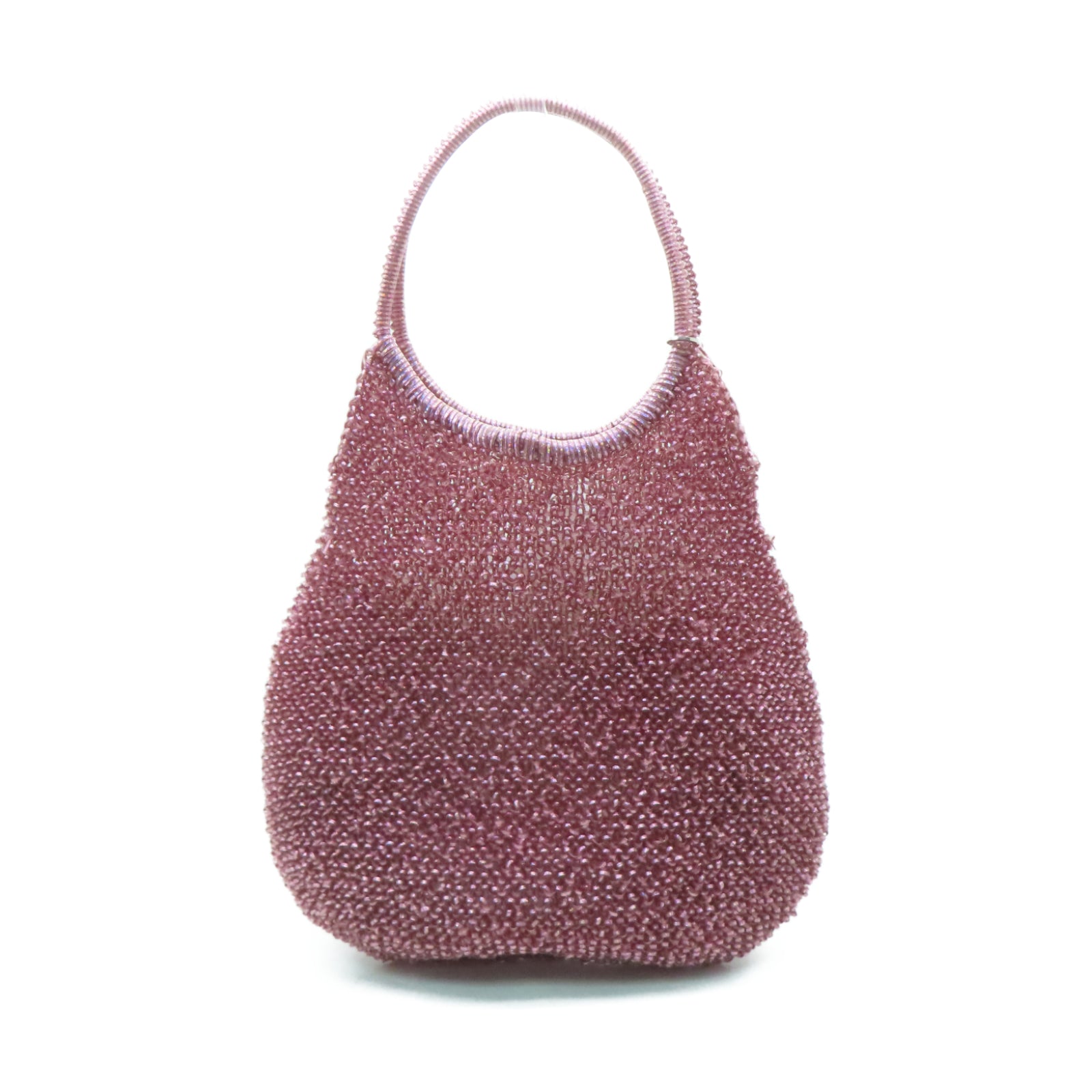 ANTEPRIMA PVC Wirebag銀扣手挽袋粉紅色