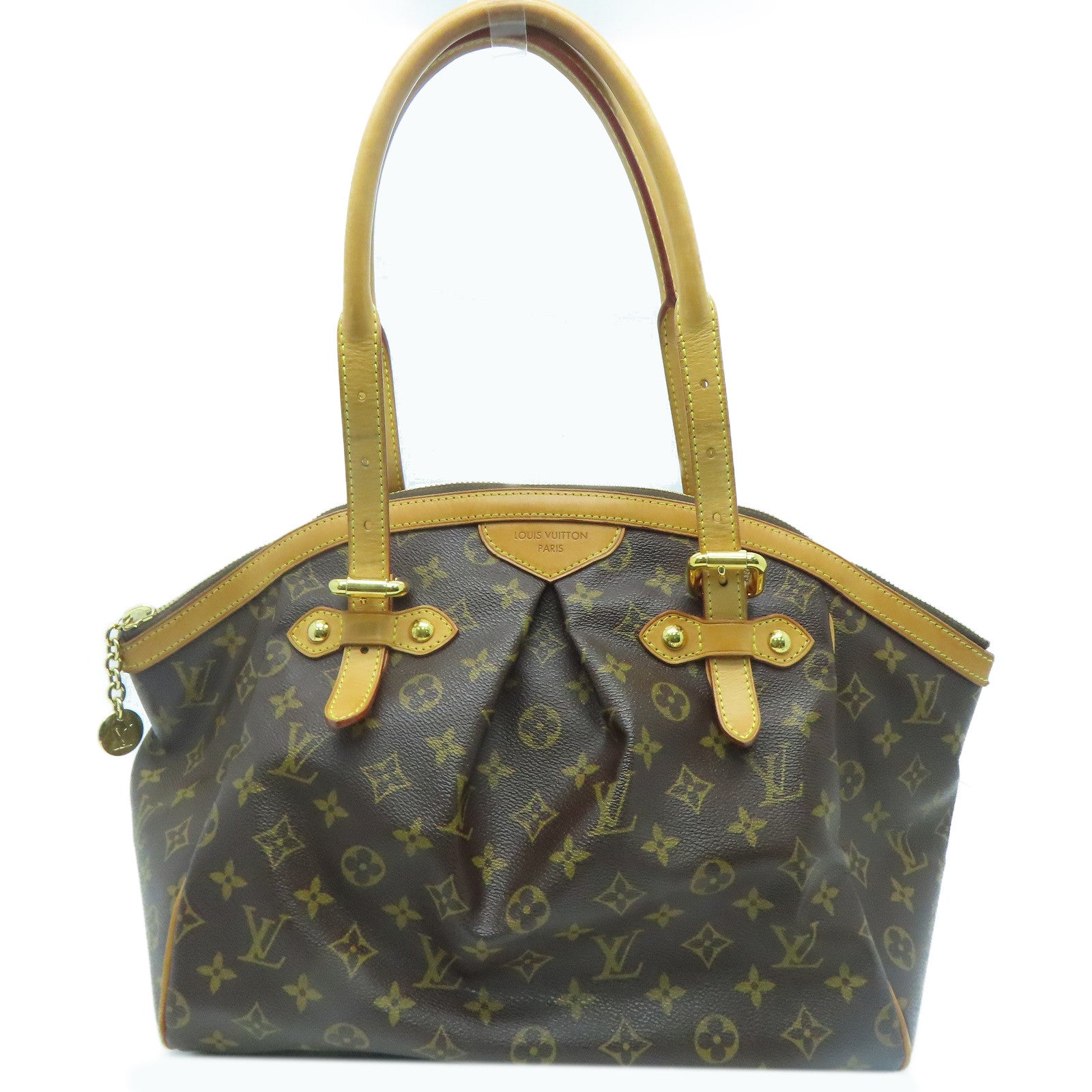 LOUIS VUITTON Monogram Tivoli GM金扣手挽袋啡色