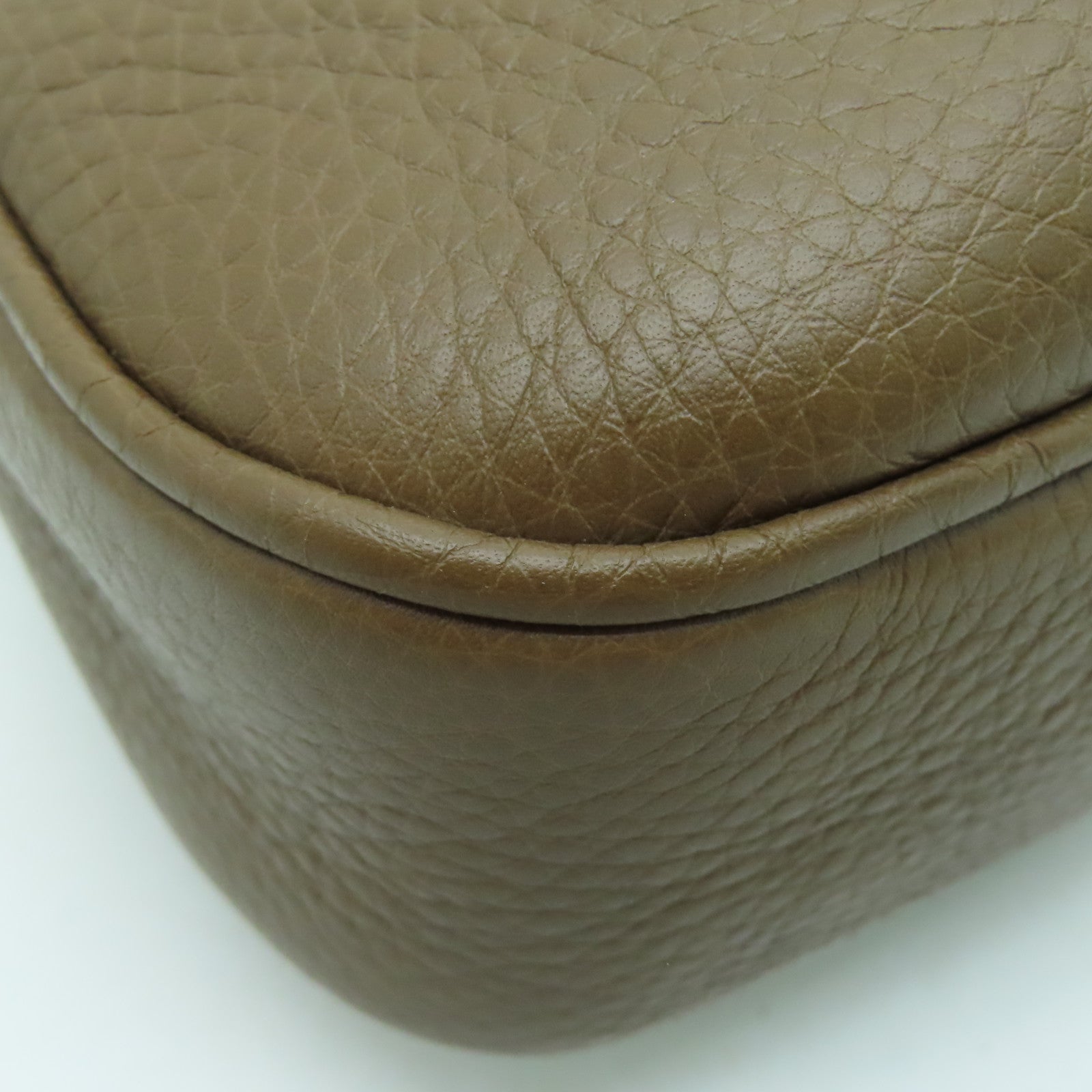 GUCCI 【激減優惠】帆布Jackie銀扣手挽肩背兩用袋啡色白色