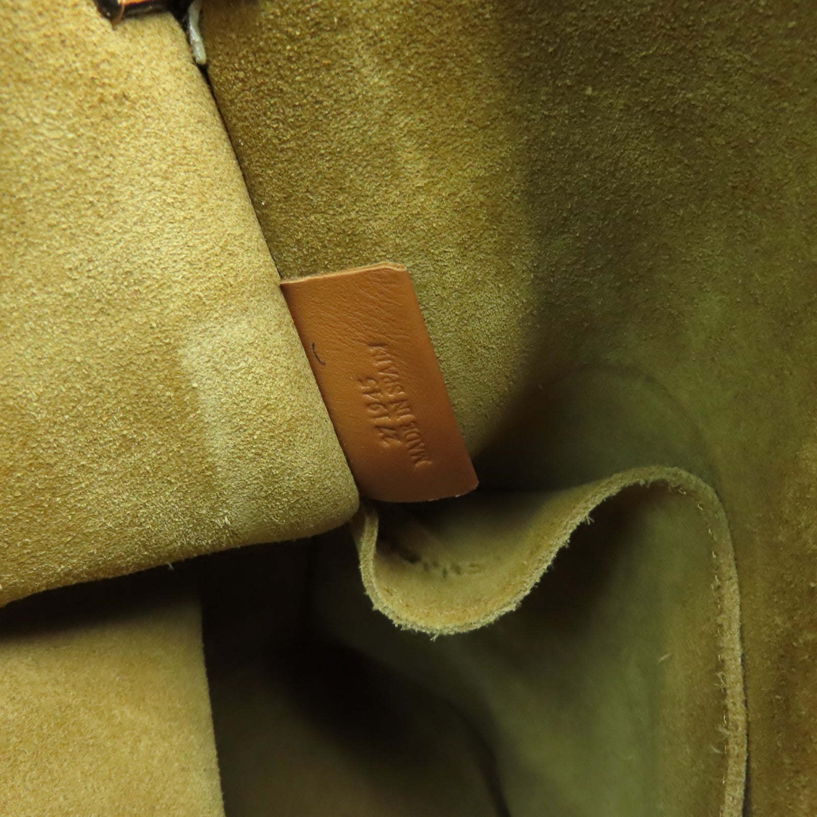 LOEWE 【激減優惠】牛皮皮革Gate Anagram Bucket金扣肩背袋白色/啡色