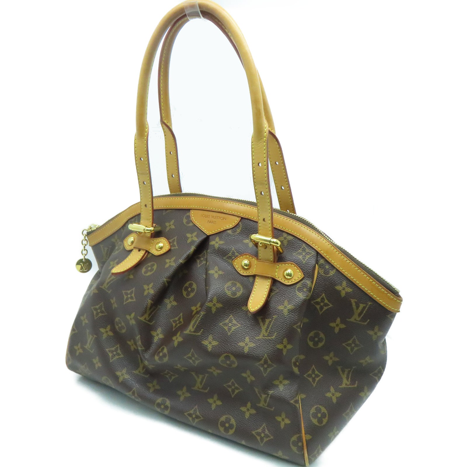 LOUIS VUITTON Monogram Tivoli GM金扣手挽袋啡色