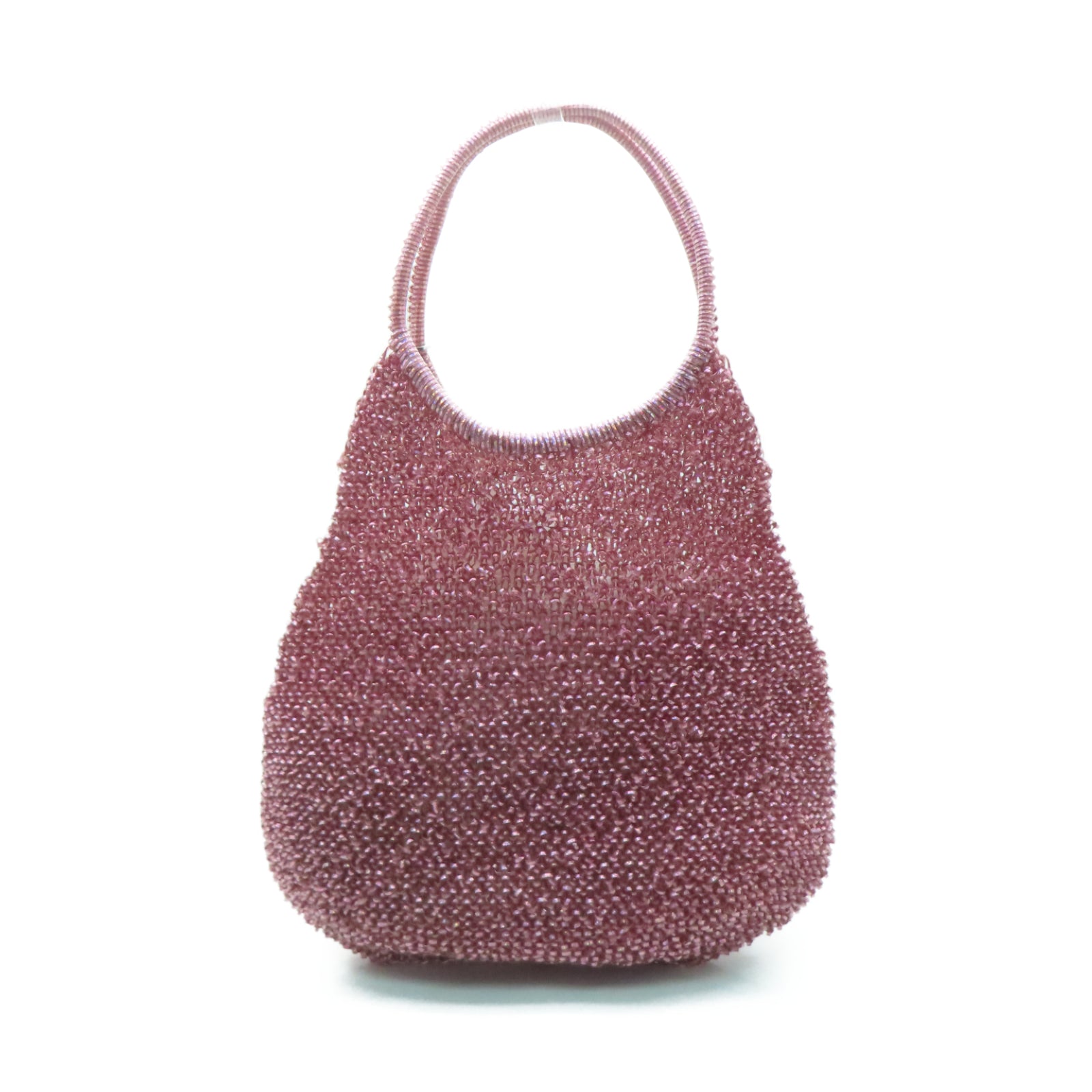 ANTEPRIMA PVC Wirebag銀扣手挽袋粉紅色