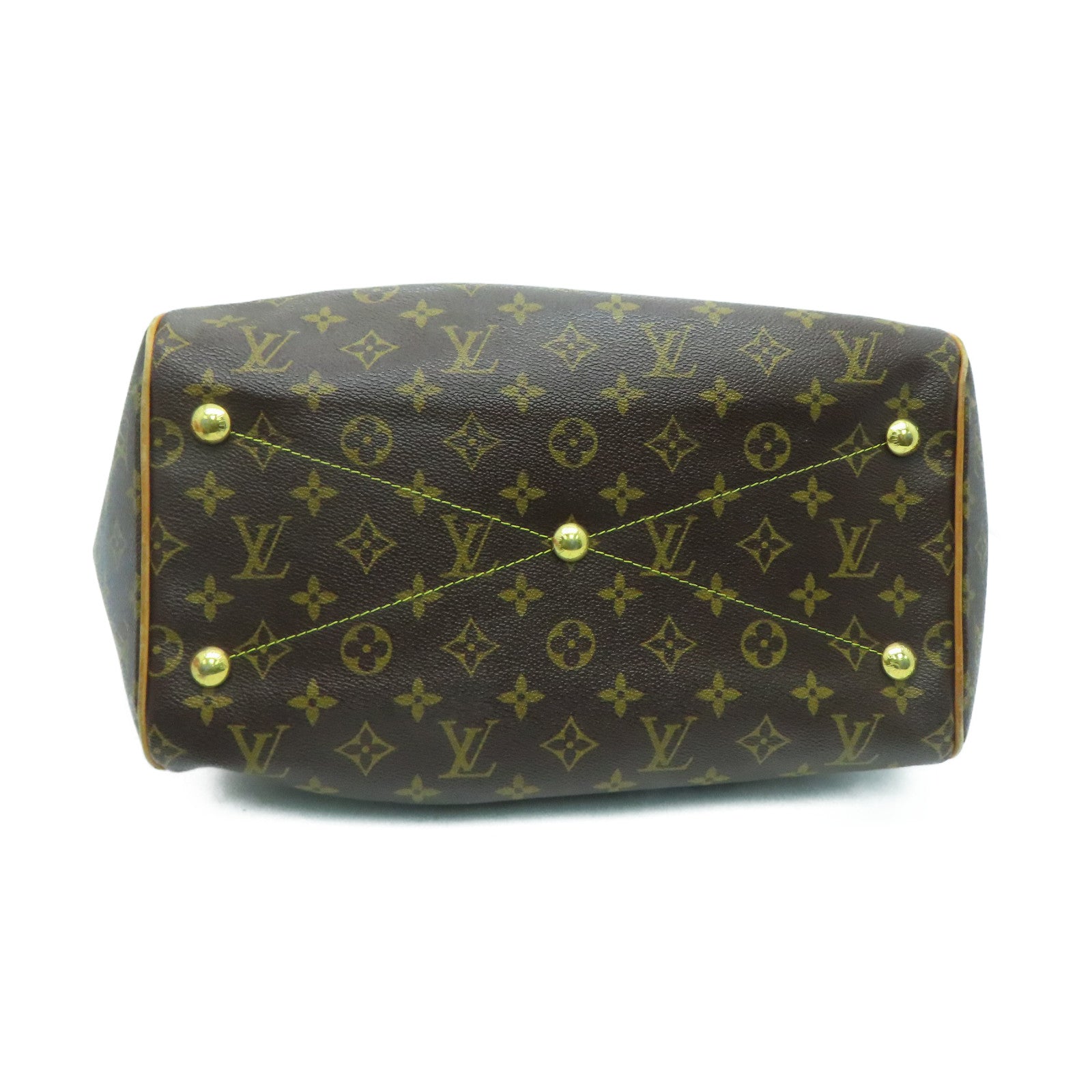 LOUIS VUITTON Monogram Tivoli GM金扣手挽袋啡色