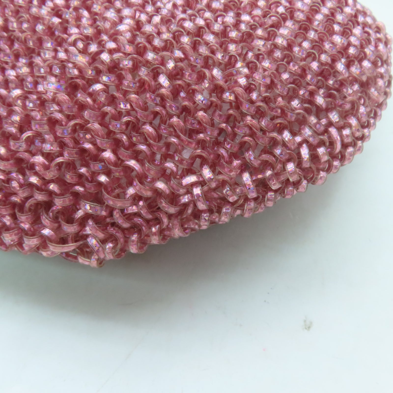 ANTEPRIMA PVC Wirebag銀扣手挽袋粉紅色