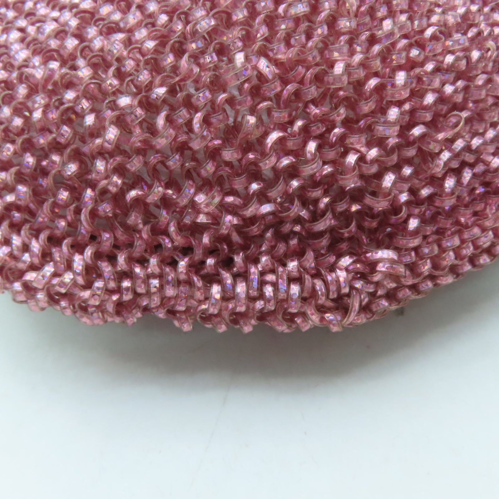 ANTEPRIMA PVC Wirebag銀扣手挽袋粉紅色