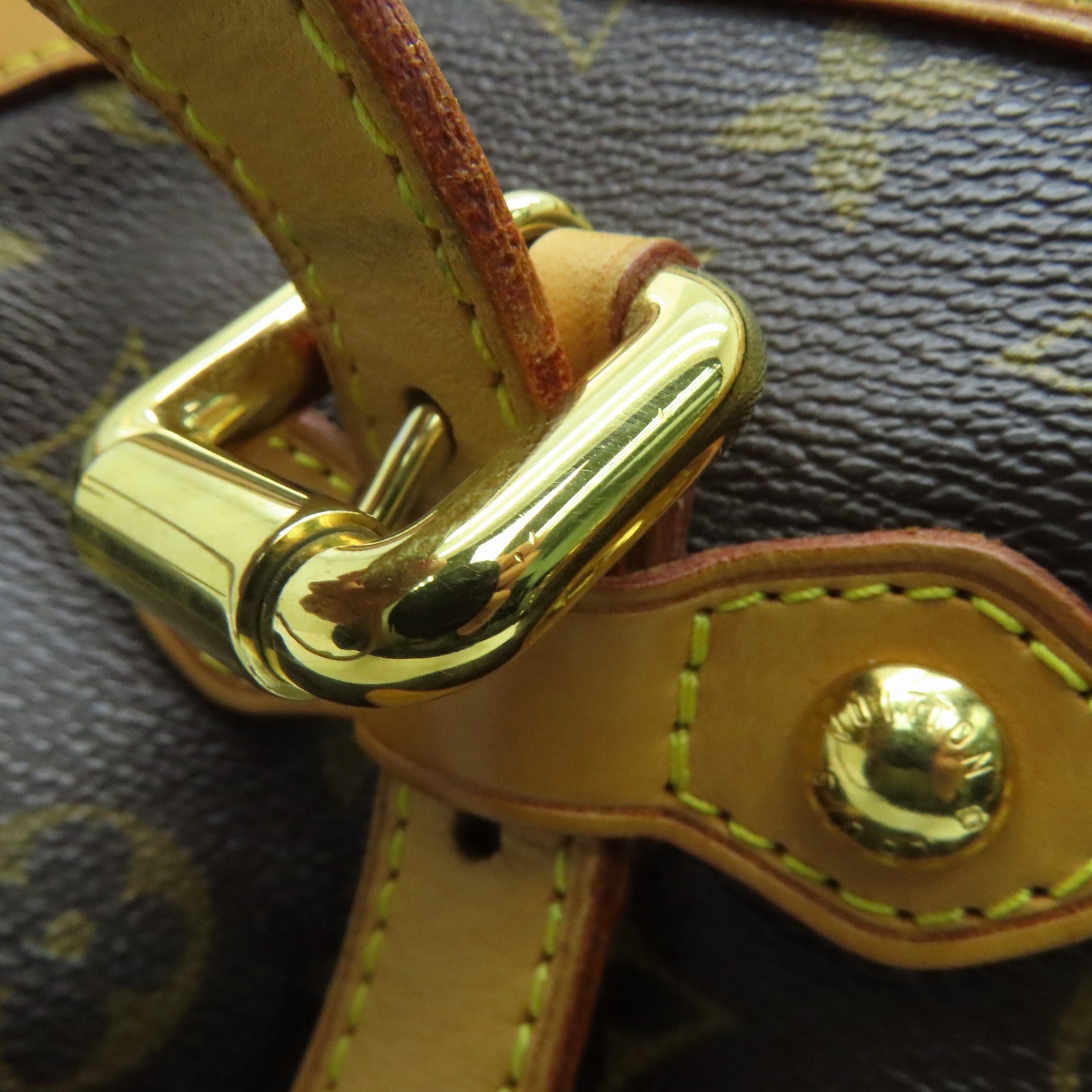 LOUIS VUITTON Monogram Tivoli GM金扣手挽袋啡色