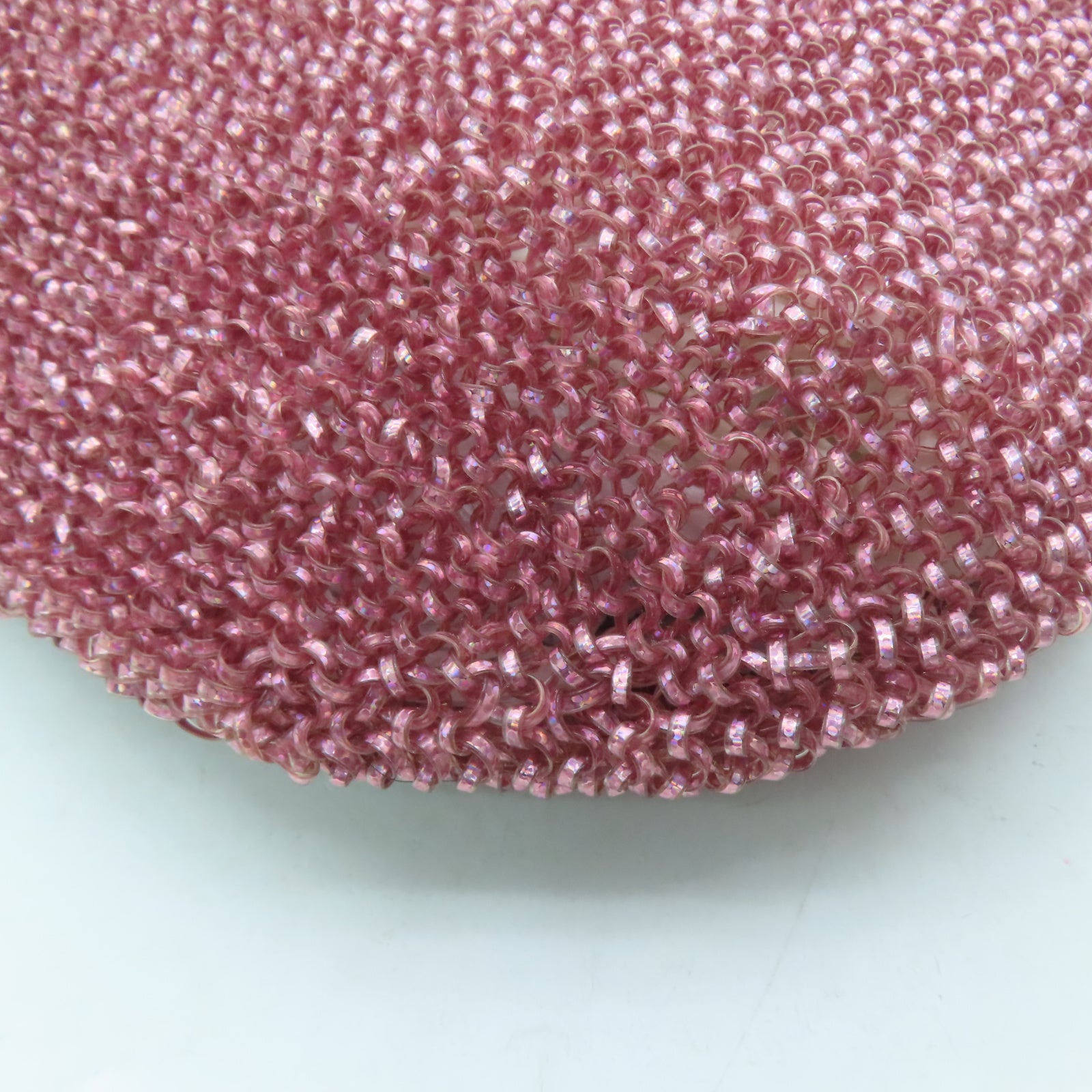 ANTEPRIMA PVC Wirebag銀扣手挽袋粉紅色