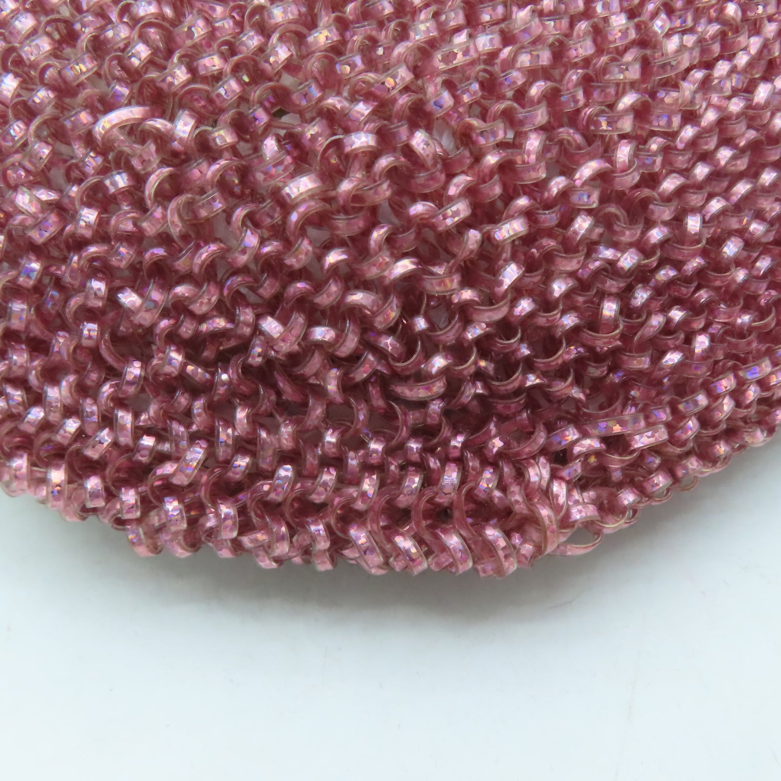 ANTEPRIMA PVC Wirebag銀扣手挽袋粉紅色