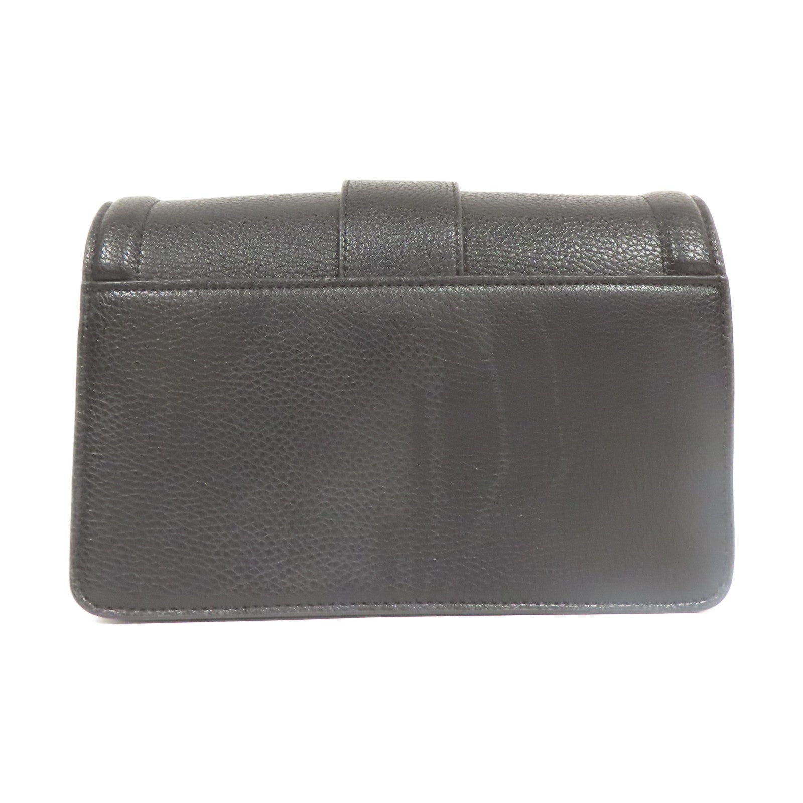 VERSACE 牛皮皮革Buckle Shoulder Bag金扣肩背袋黑色