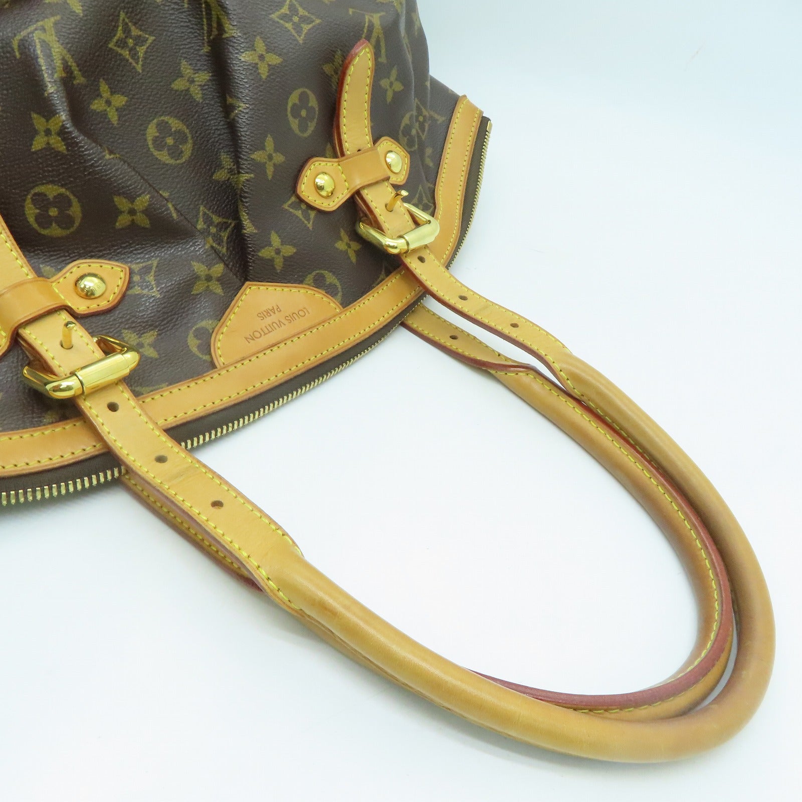LOUIS VUITTON Monogram Tivoli GM金扣手挽袋啡色